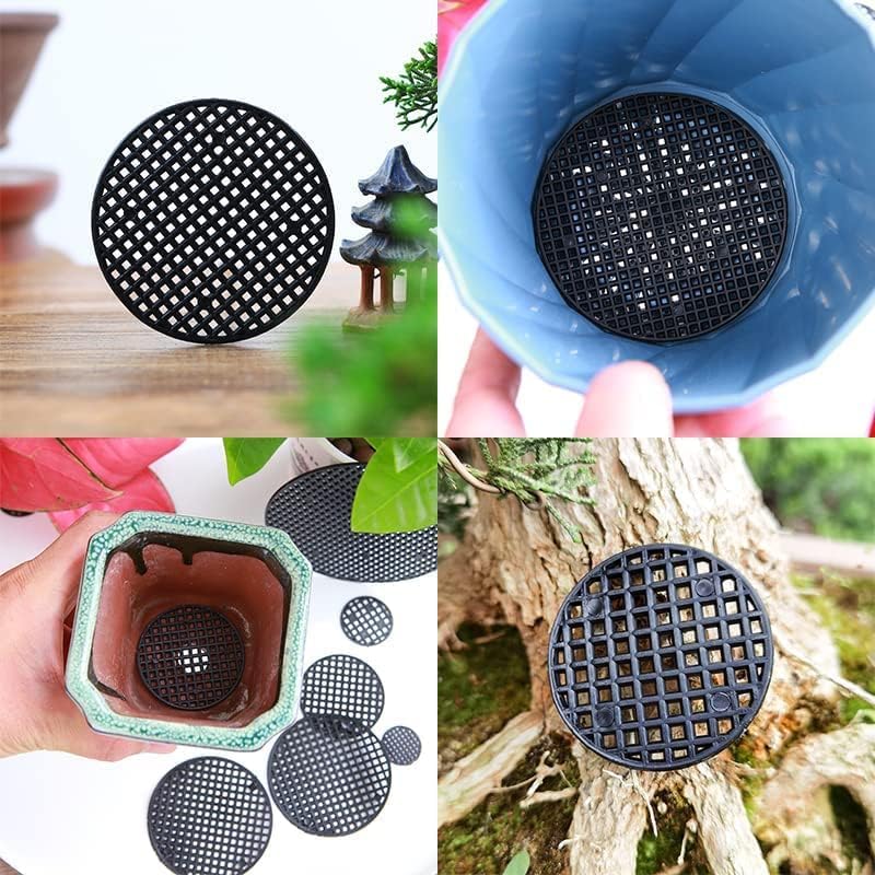 plant pot hole mesh NAGINOWA Round Net for Bottom of Bonsai Pot 1.77 in. Set of 5