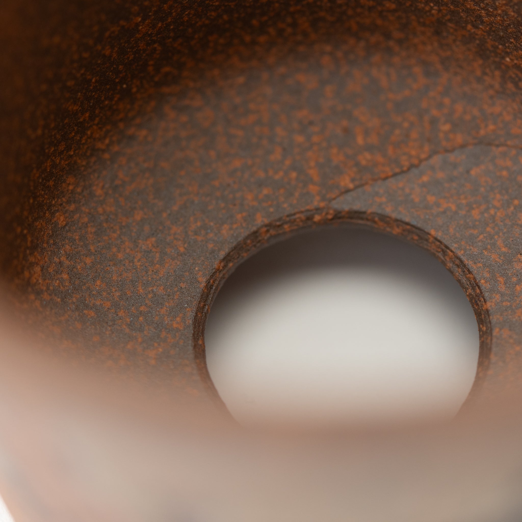 Naginowa Gold Paint Warped BANKO Ware Japanese Bonsai Pot 3.6in.