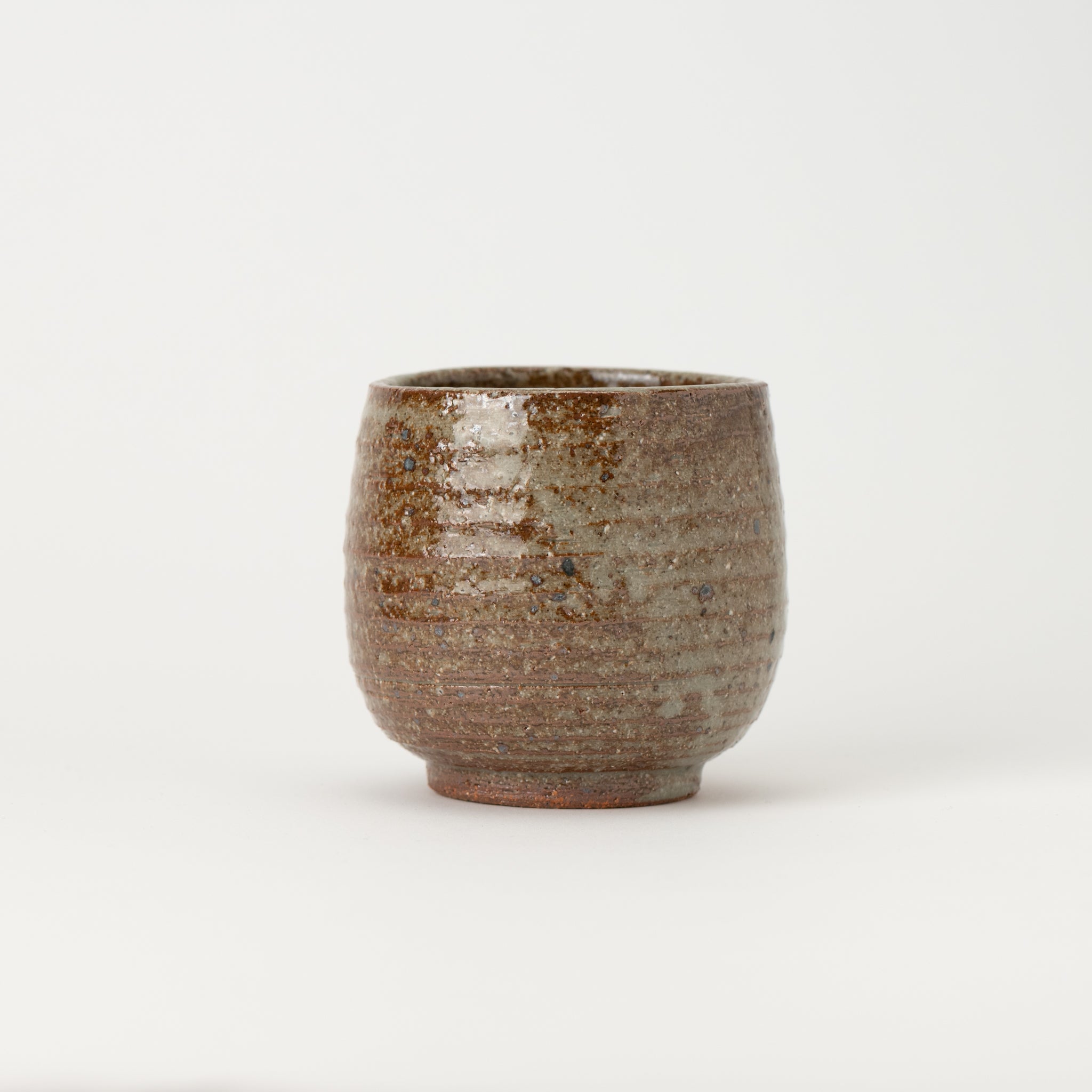 Naginowa Ash Glaze BANKO Ware Japanese Bonsai Pot 3.5in.