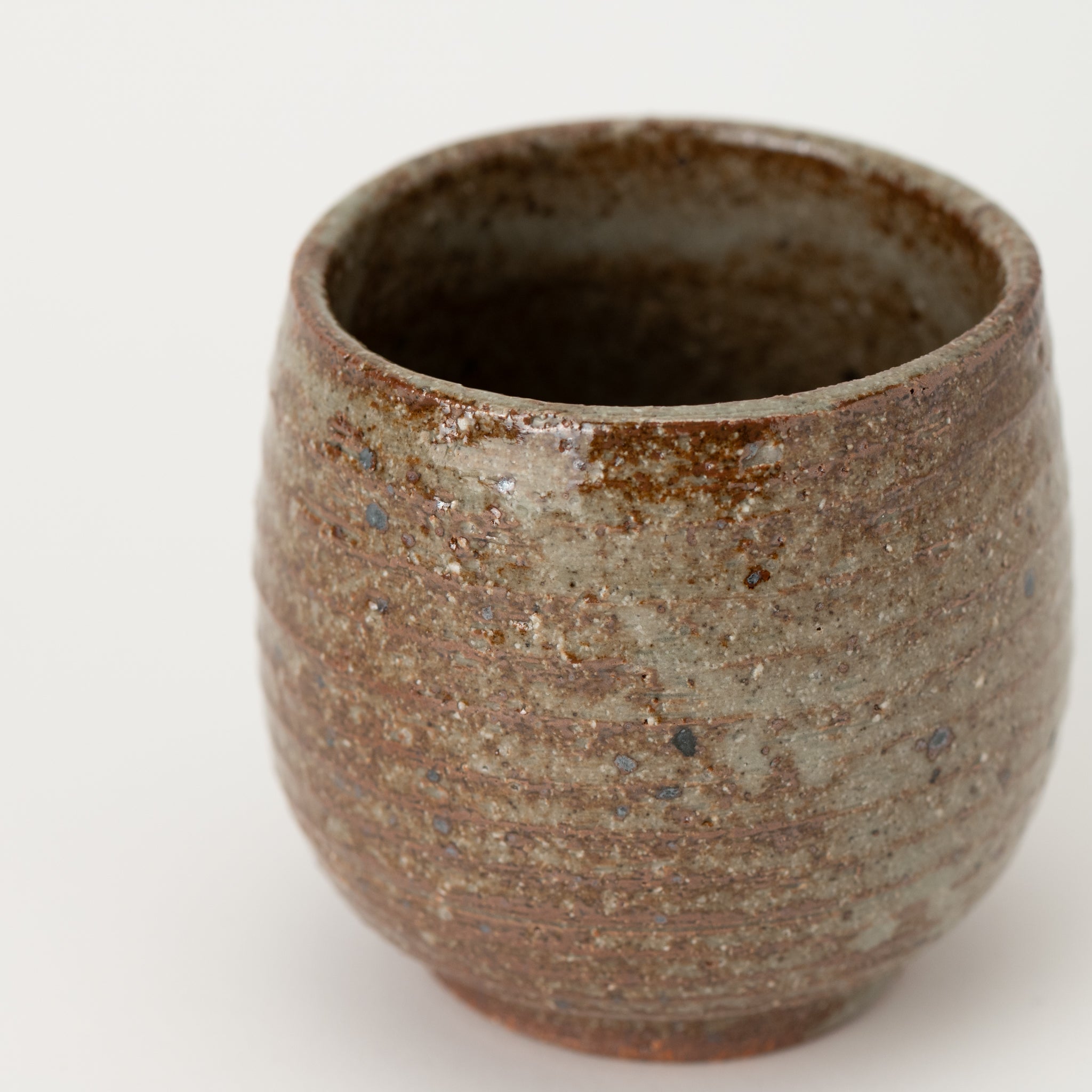 Naginowa Ash Glaze BANKO Ware Japanese Bonsai Pot 3.5in.