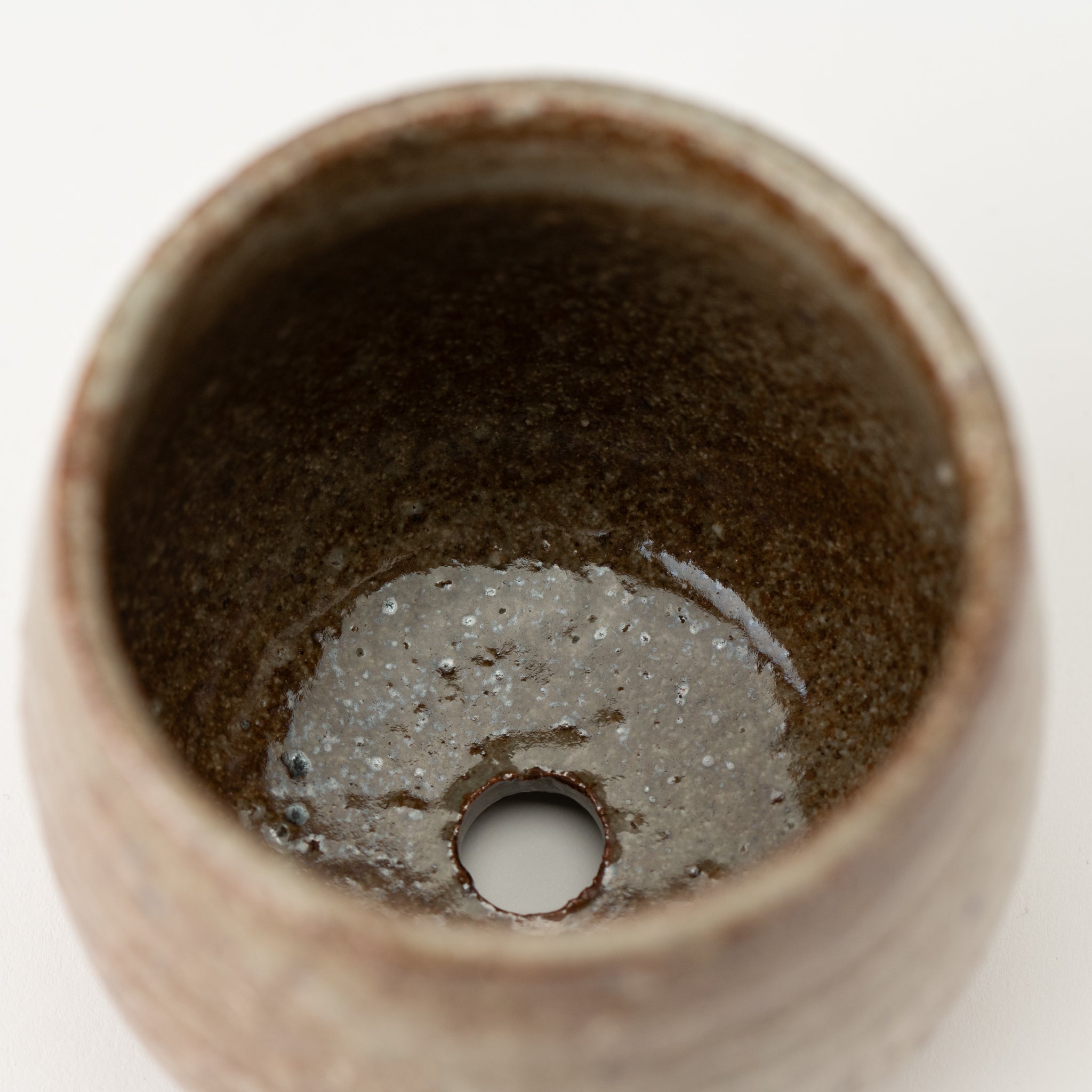 Naginowa Ash Glaze BANKO Ware Japanese Bonsai Pot 3.5in.