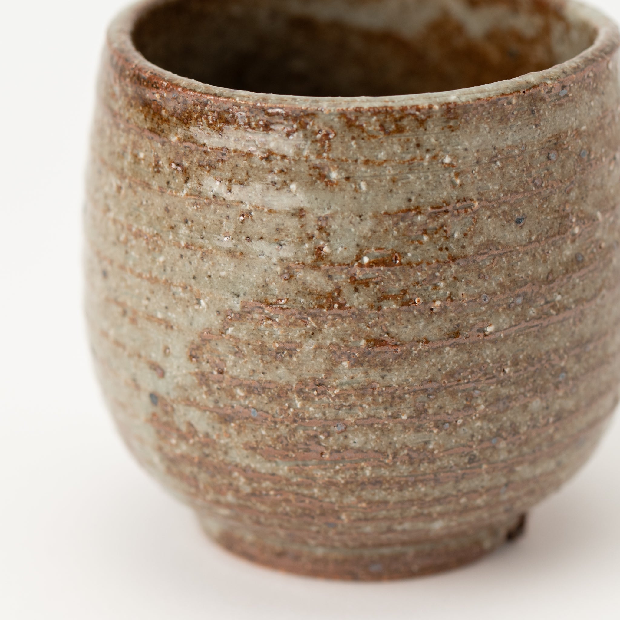 Naginowa Ash Glaze BANKO Ware Japanese Bonsai Pot 3.5in.