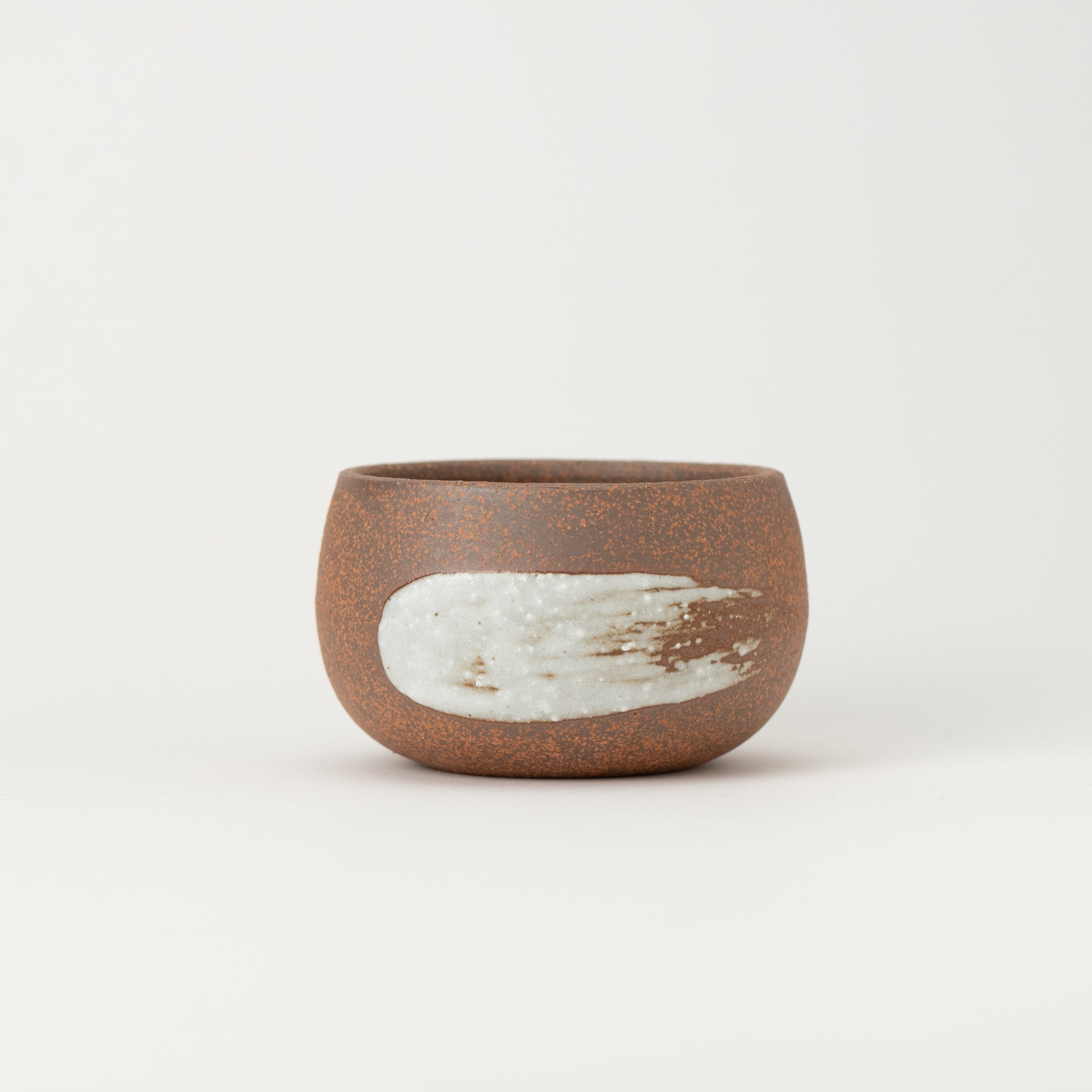 Naginowa Brush Marks BANKO Ware Japanese Bonsai Pot 3.3in.