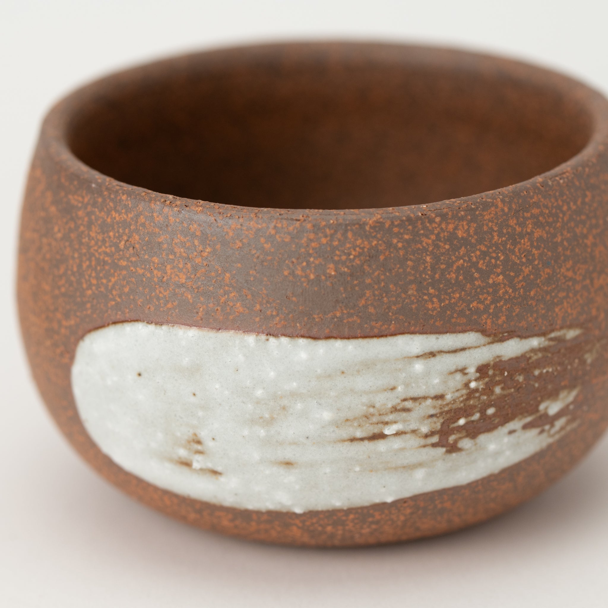 Naginowa Brush Marks BANKO Ware Japanese Bonsai Pot 3.3in.