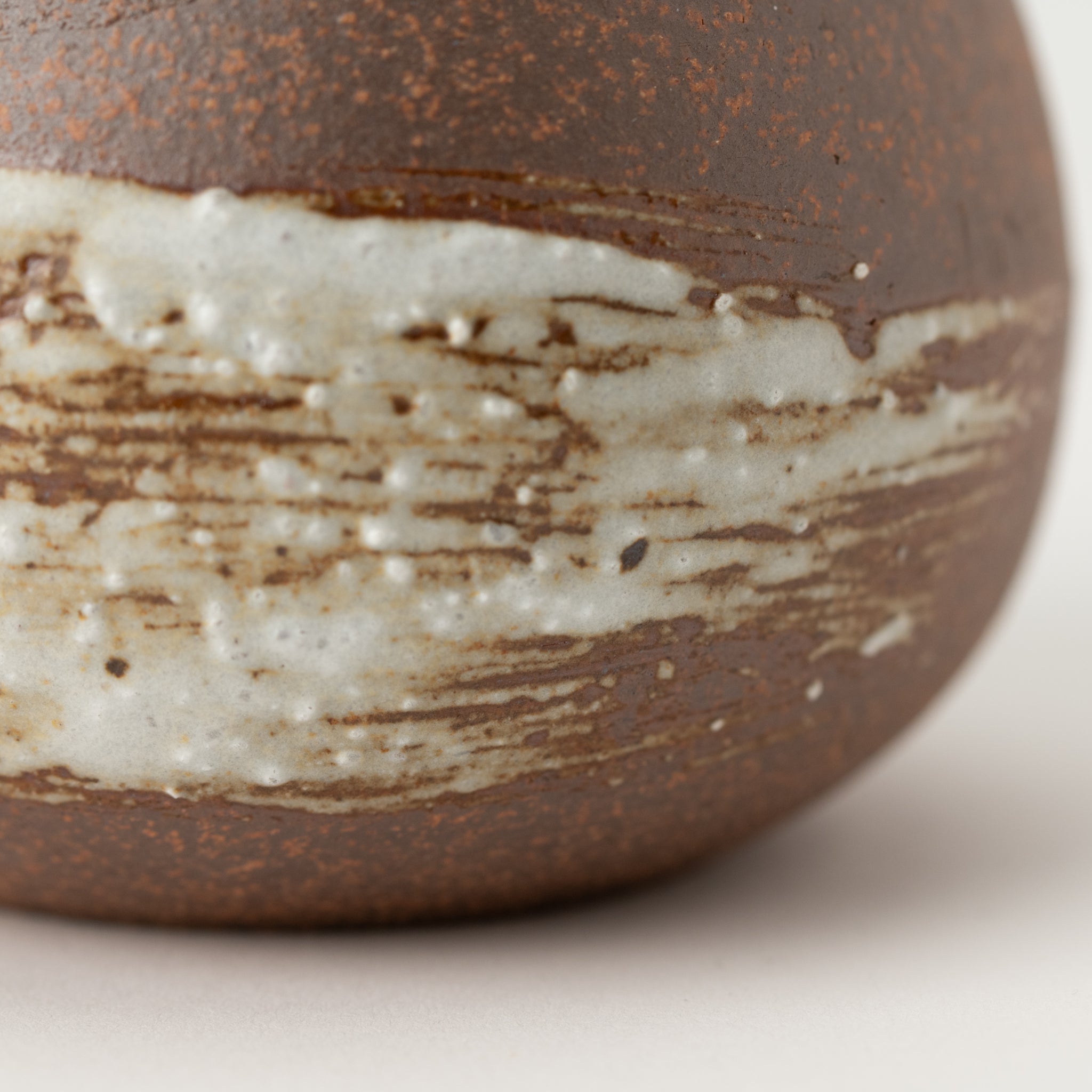 Naginowa Brush Marks BANKO Ware Japanese Bonsai Pot 3.9in.