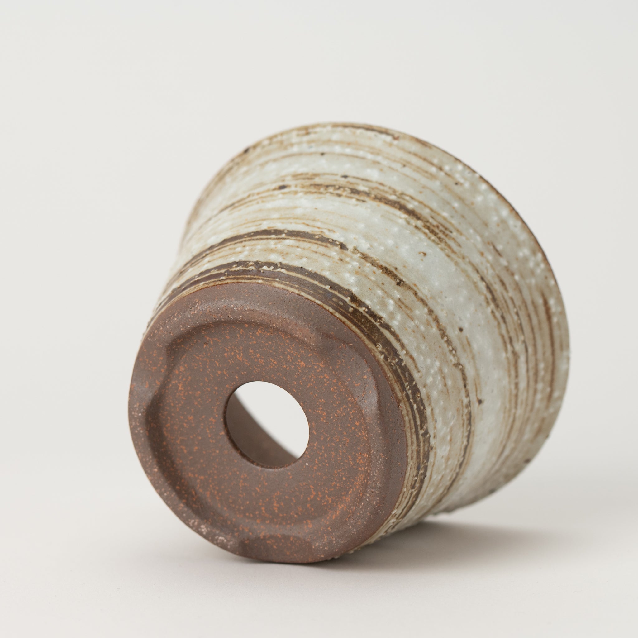 Naginowa Brush Marks Standard BANKO Ware Japanese Bonsai Pot 4.3in.