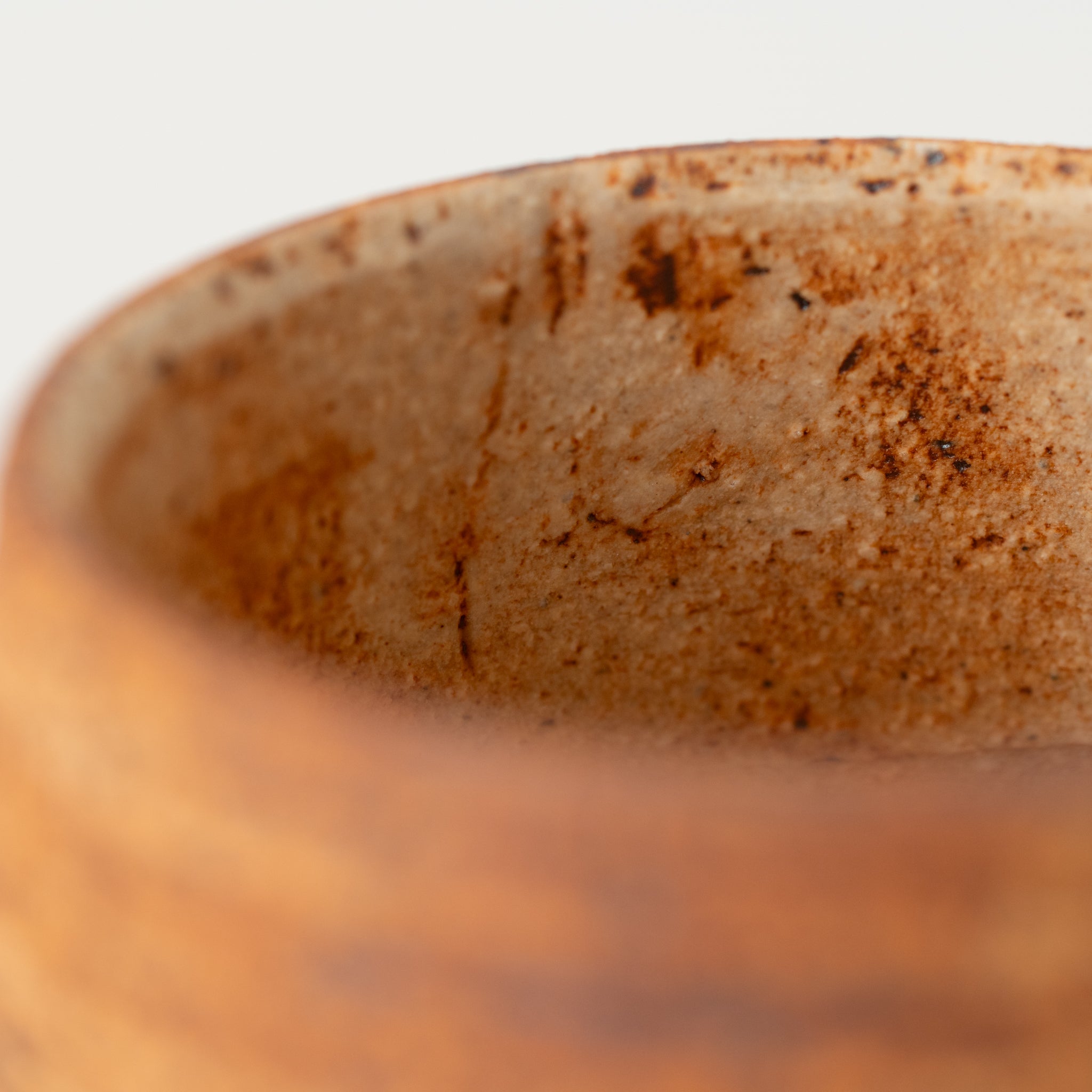 Naginowa Ancient Jomon BANKO Ware Japanese Bonsai Pot 3.5 in.