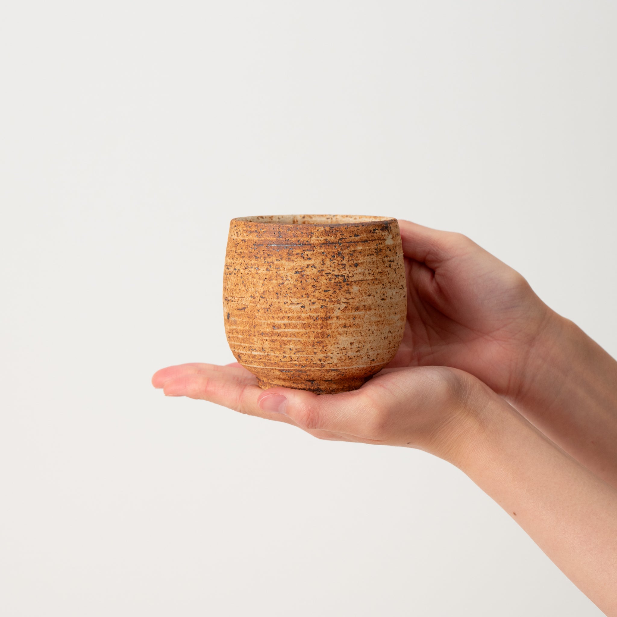 Naginowa Ancient Jomon BANKO Ware Japanese Bonsai Pot 3.5 in.