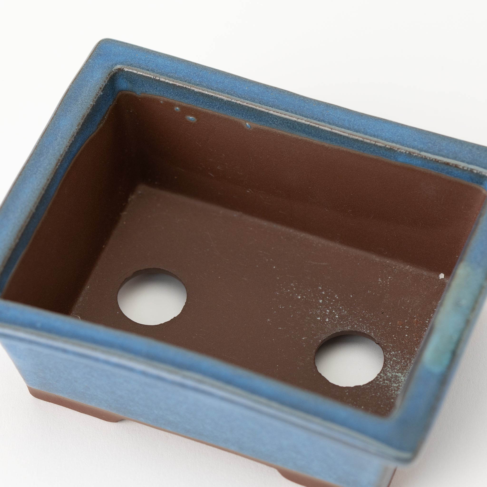Naginowa Kinyo longhorn BANKO Ware Japanese Bonsai Pot 5.3 in.