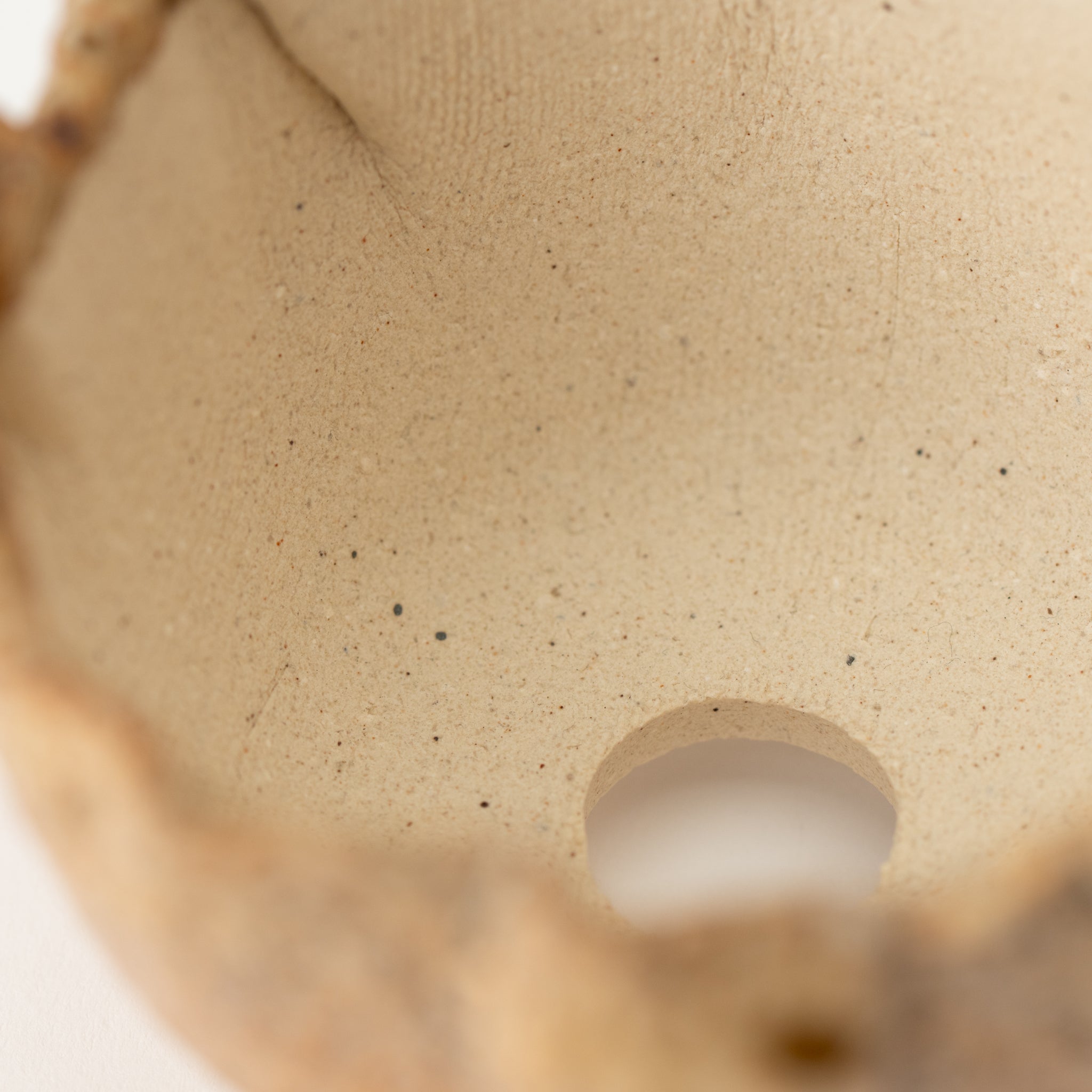 Naginowa Irabo Round Shape BANKO Ware Japanese Bonsai Pot 3.3 in.