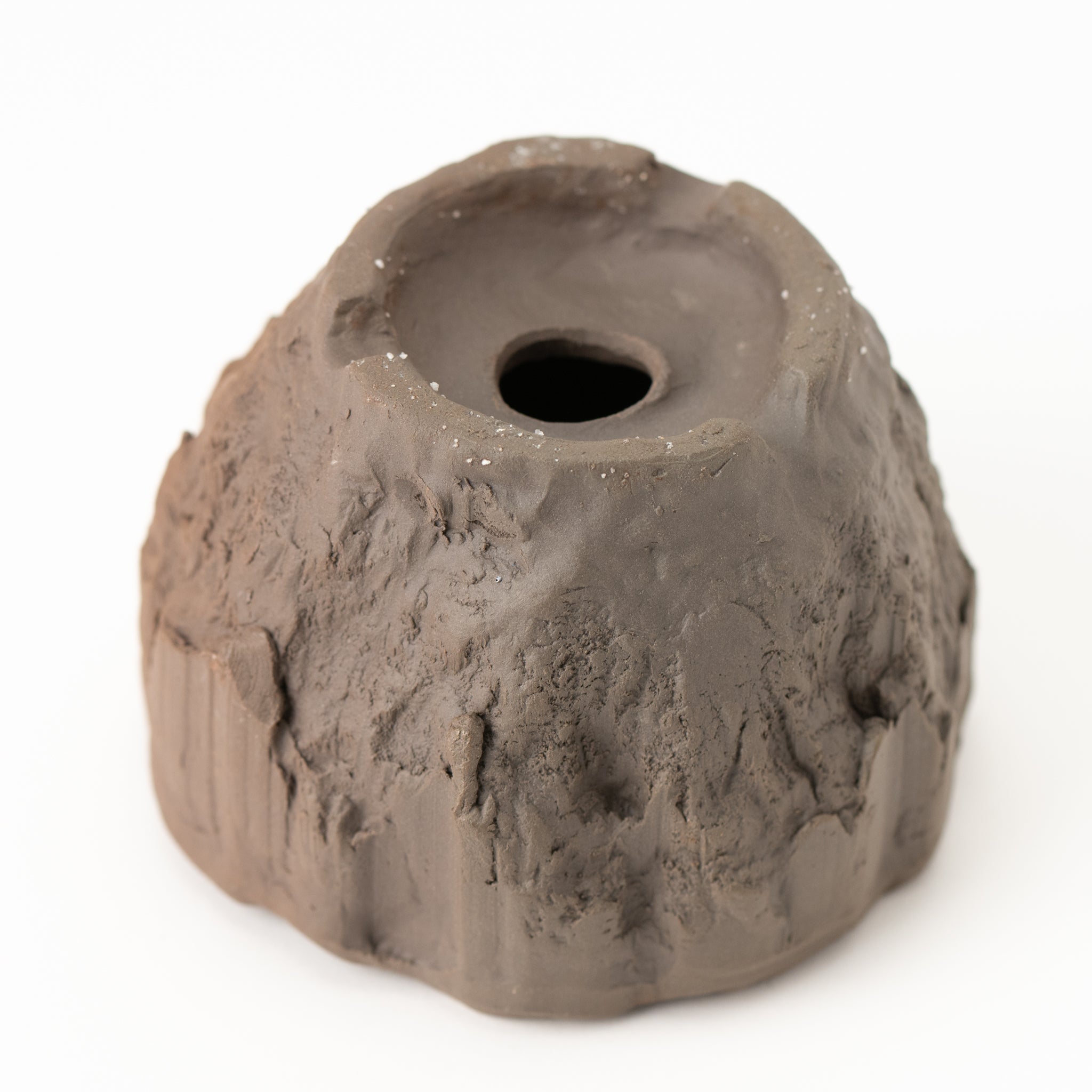 Naginowa Muddy Rock BANKO Ware Japanese Bonsai Pot 4.9 in.