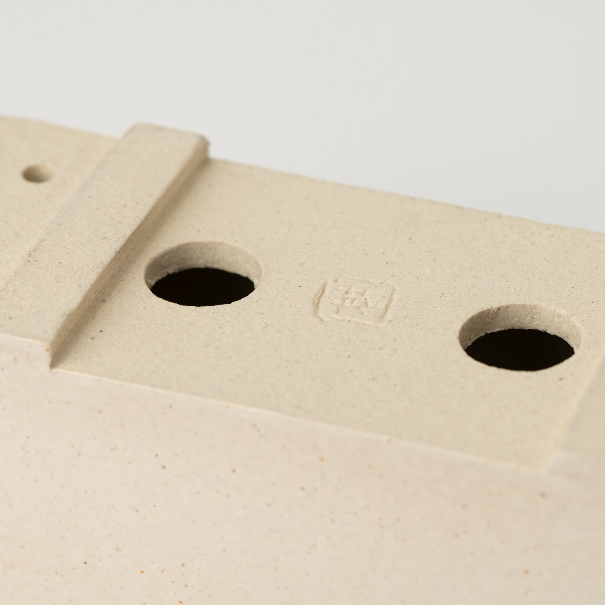 Naginowa White Longhorn Medium BANKO Ware Japanese Bonsai Pot 6.4in.