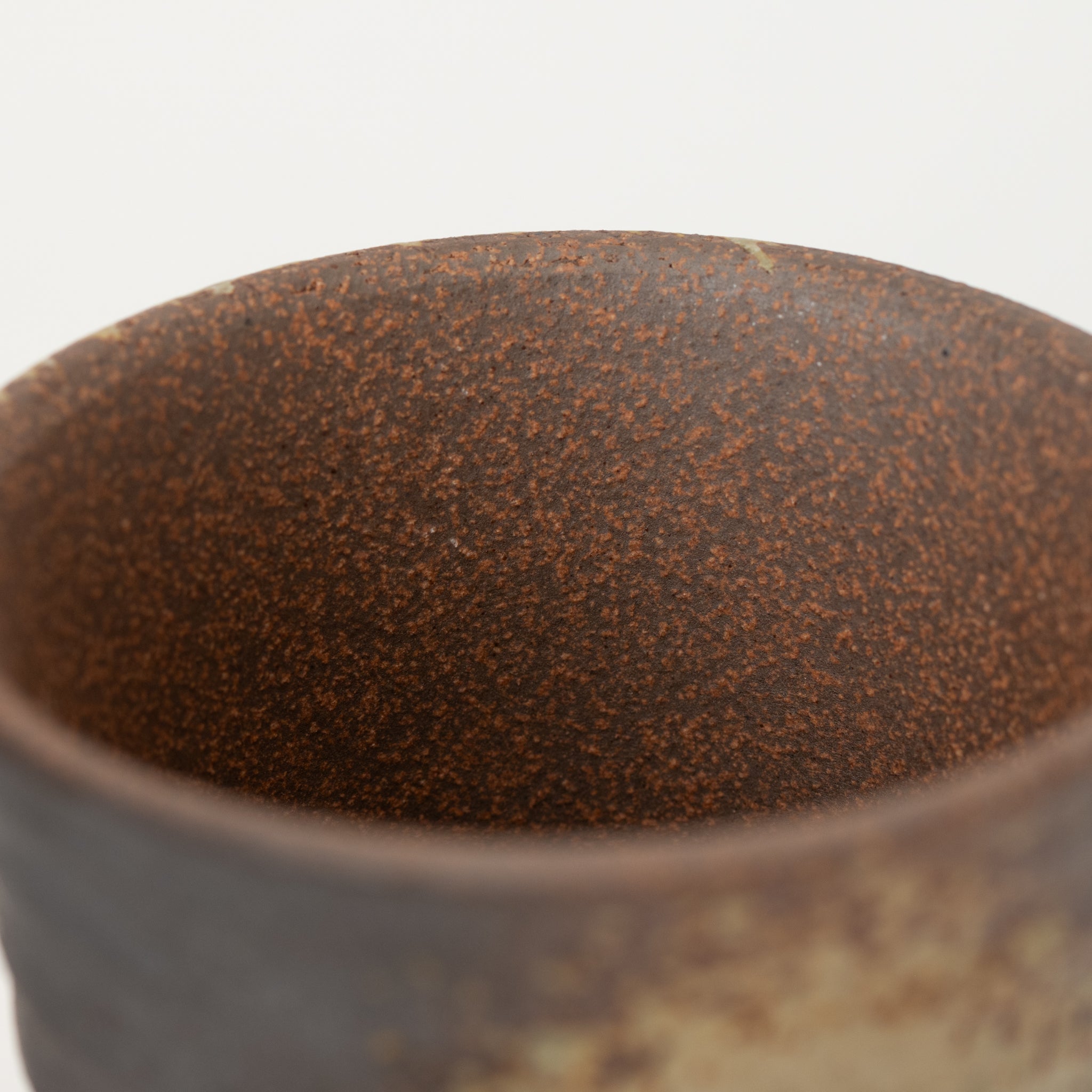 Naginowa Yubuki Corrugated BANKO Ware Japanese Bonsai Pot 3.6in.