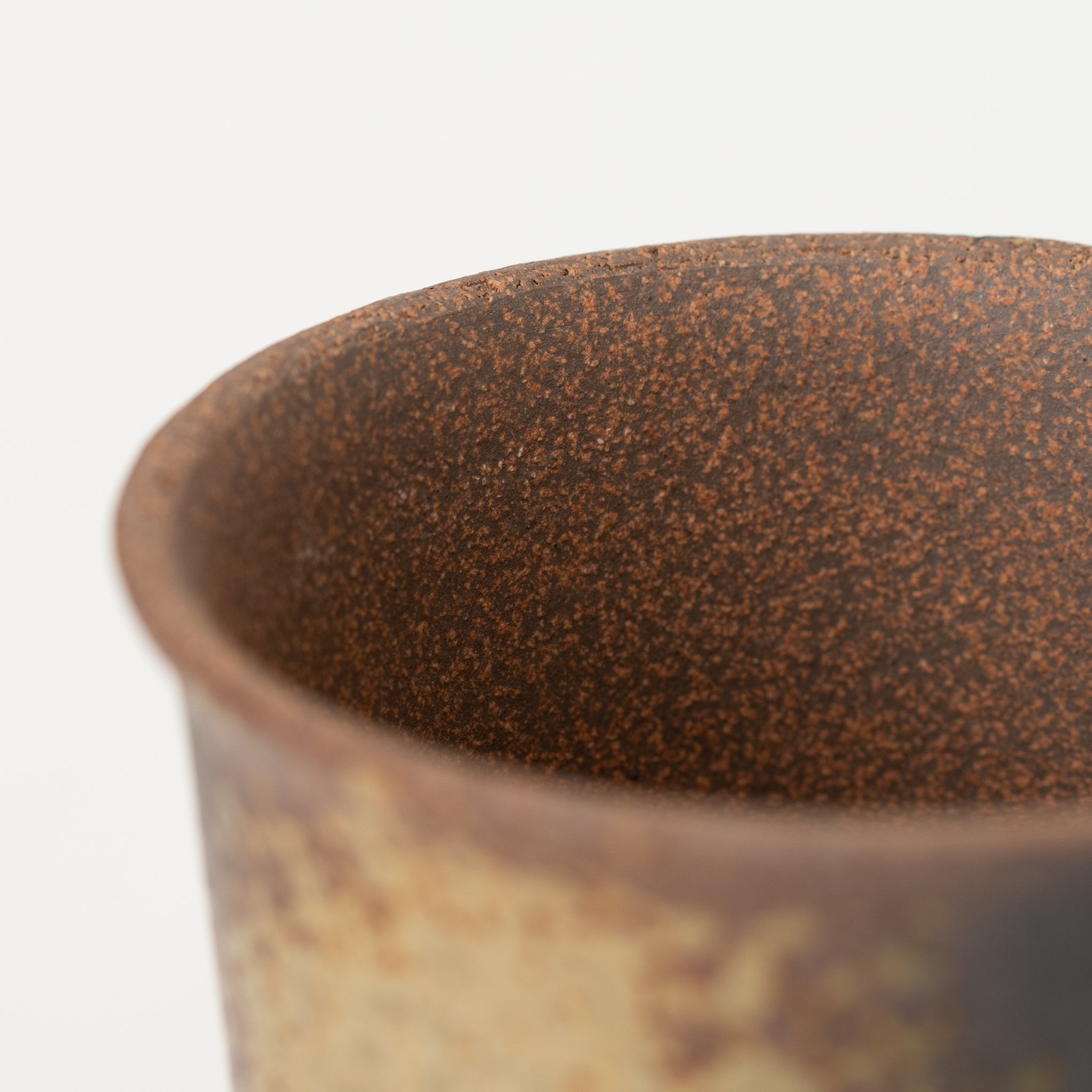 Naginowa Yubuki Rounded BANKO Ware Japanese Bonsai Pot 4.3 in.