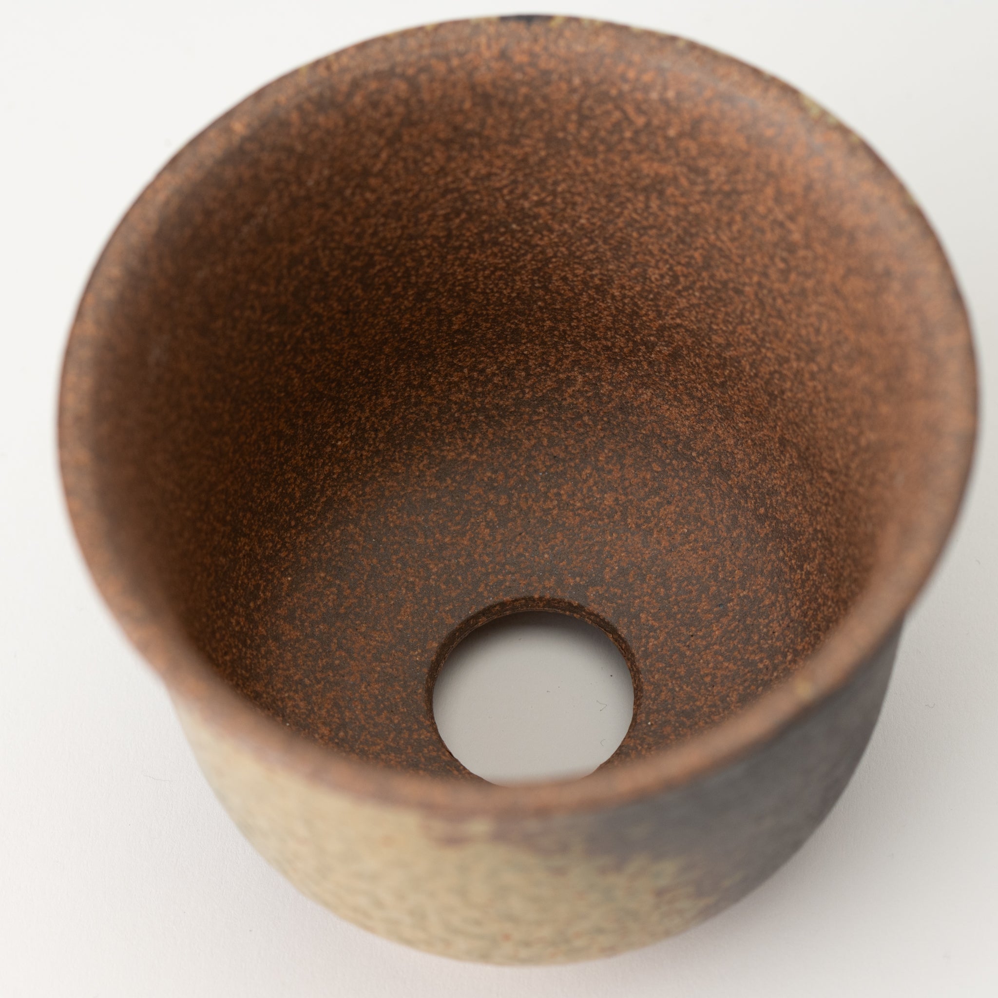 Naginowa Yubuki Rounded BANKO Ware Japanese Bonsai Pot 4.3 in.