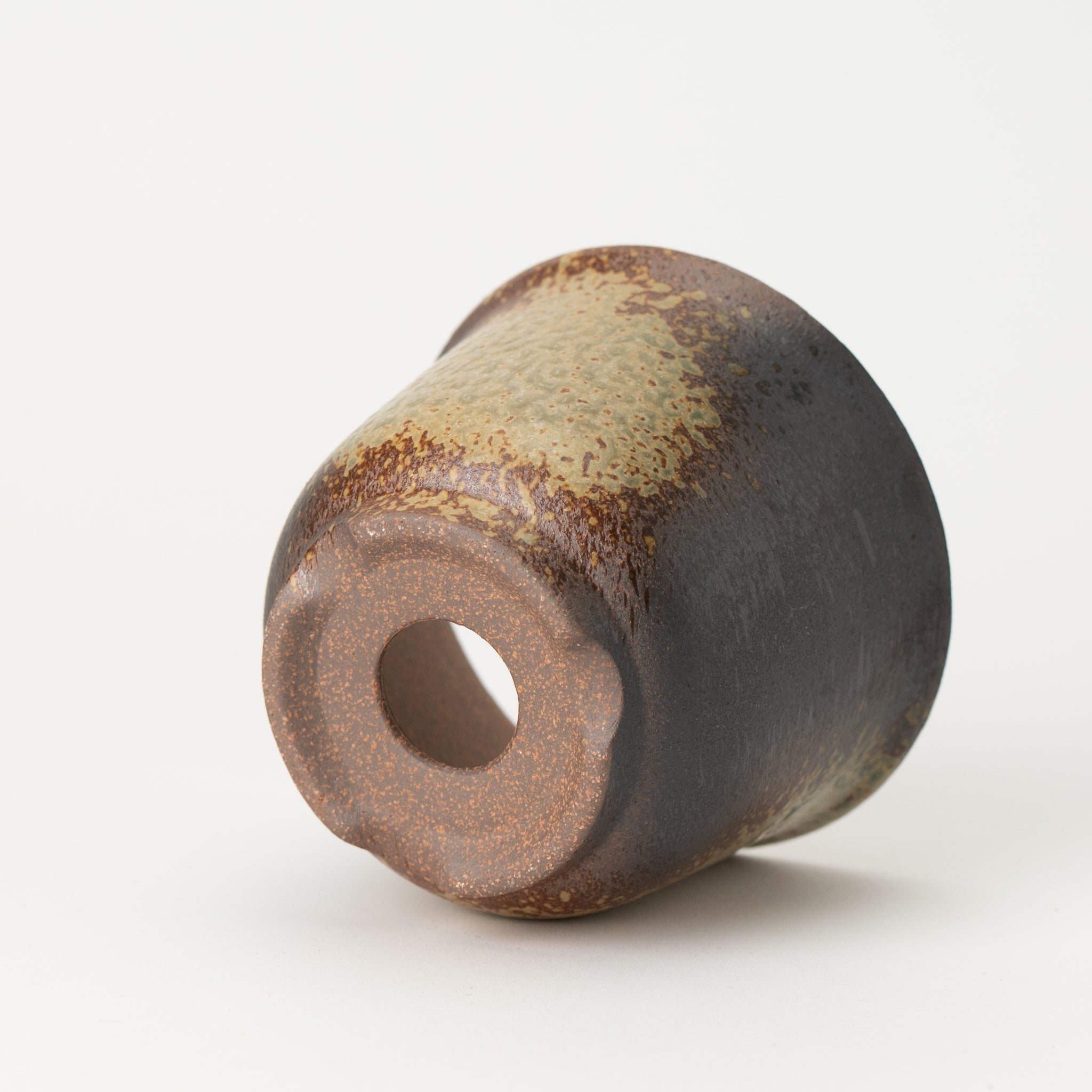 Naginowa Yubuki Rounded BANKO Ware Japanese Bonsai Pot 4.3 in.