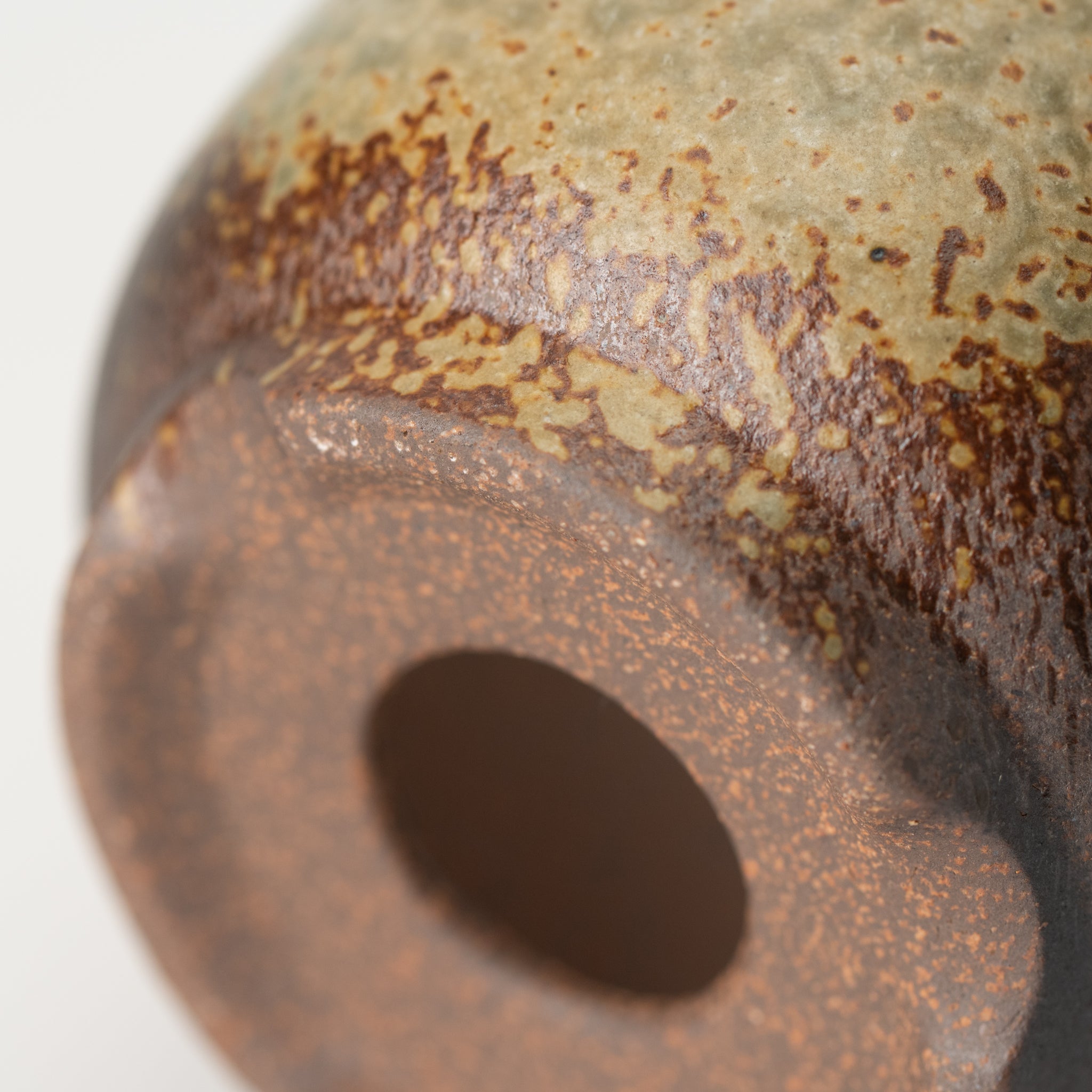 Naginowa Yubuki Rounded BANKO Ware Japanese Bonsai Pot 4.3 in.