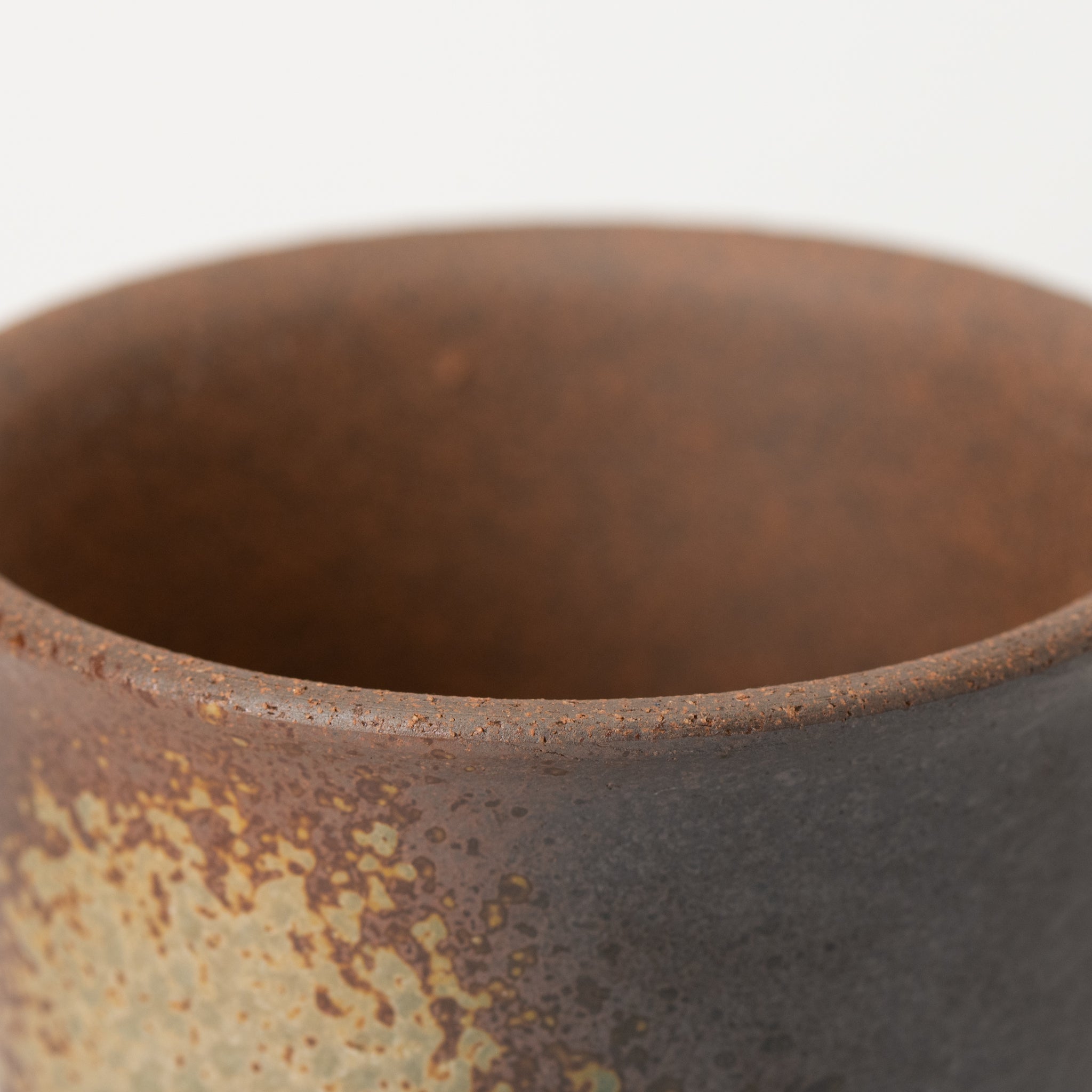 Naginowa Yubuki Deep Rounded BANKO Ware Japanese Bonsai Pot 4.7 in.