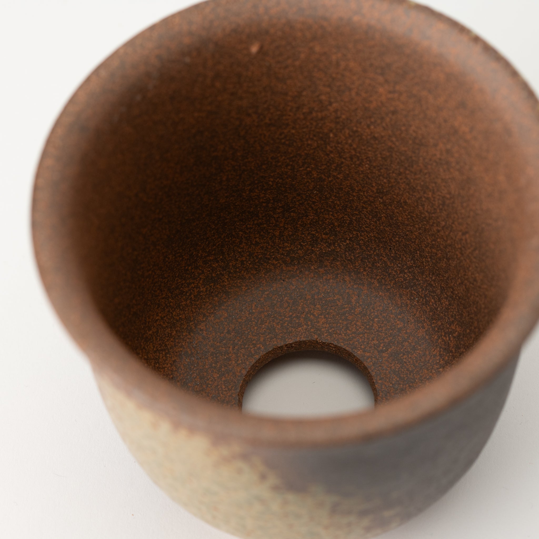 Naginowa Yubuki Deep Rounded BANKO Ware Japanese Bonsai Pot 4.7 in.