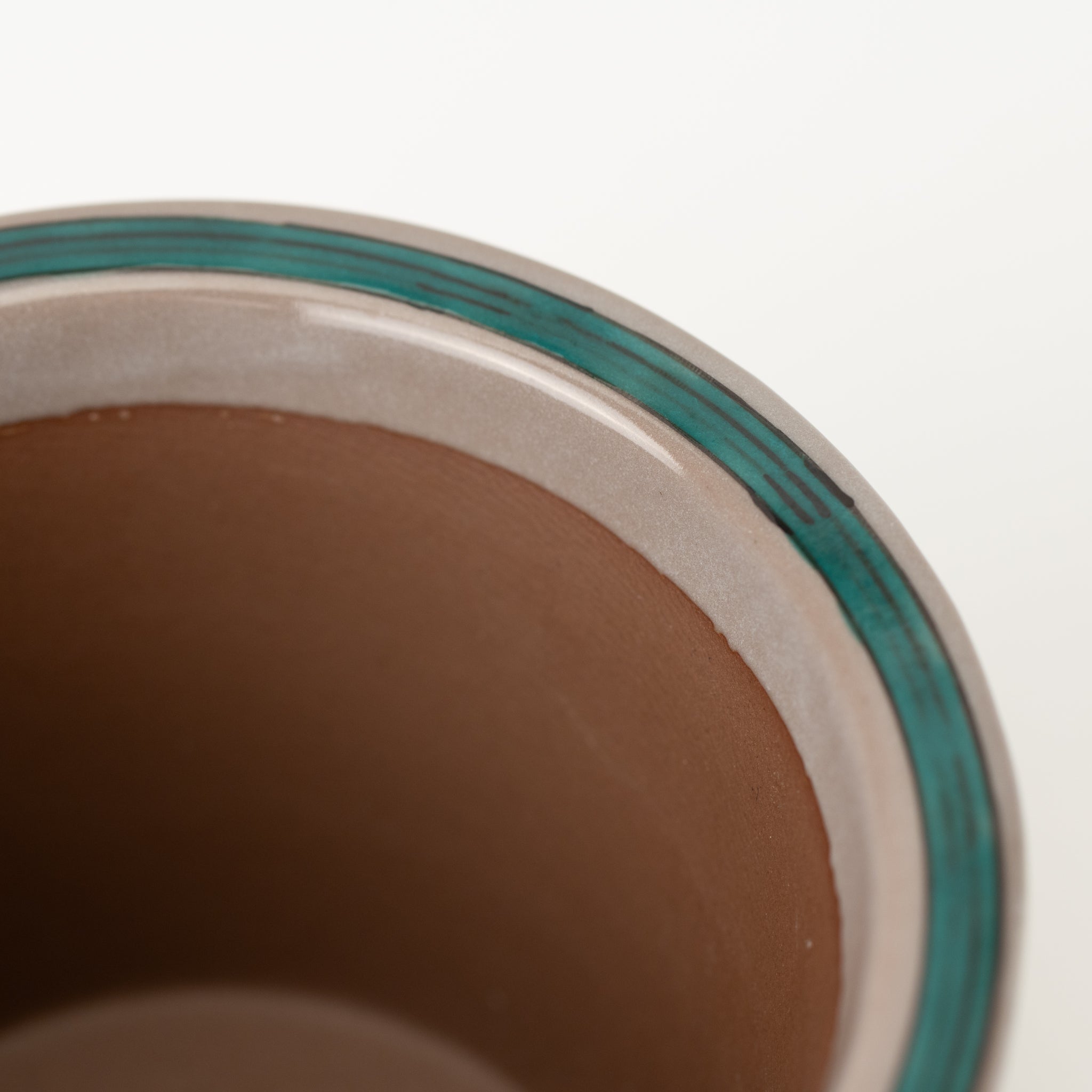 Naginowa Kutani Ware Yoshidaya Omoto Japanese Bonsai Pot 4.9 in.