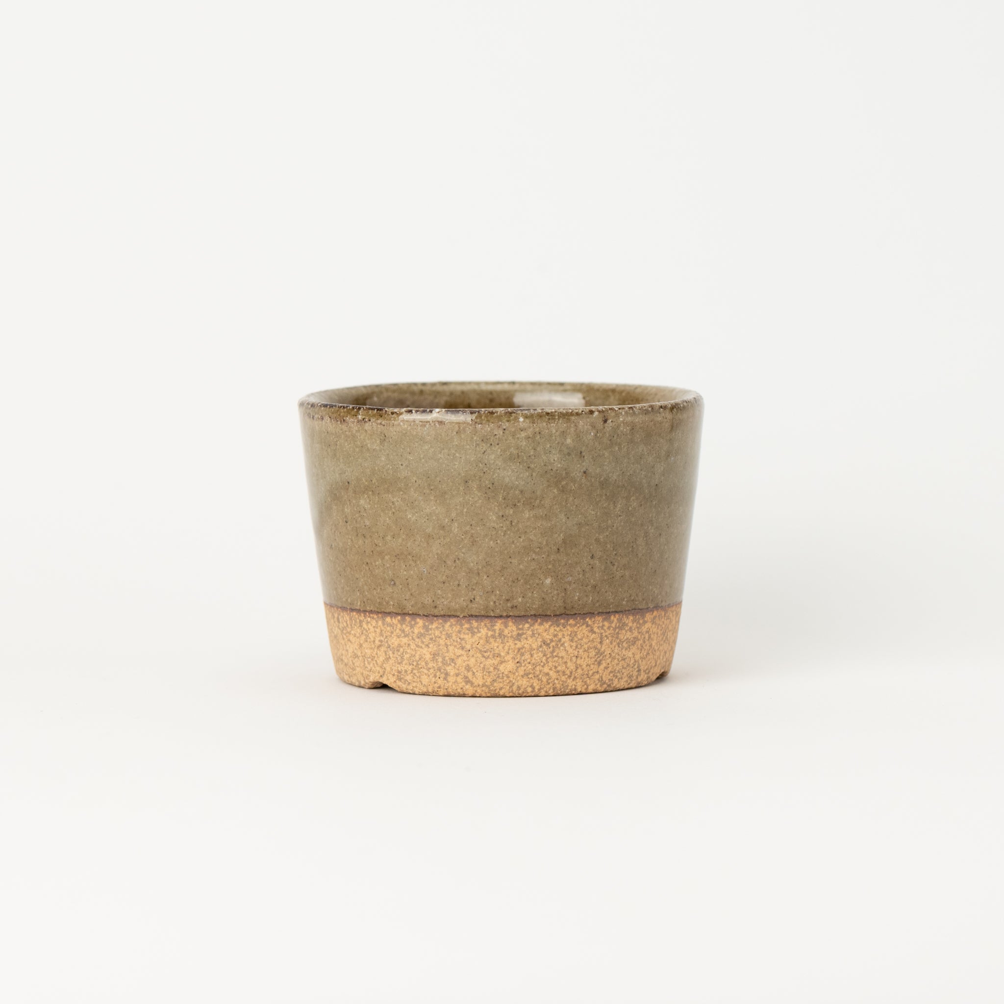 Naginowa Kutani Ware Glass Japanese Bonsai Pot 3.5 in.