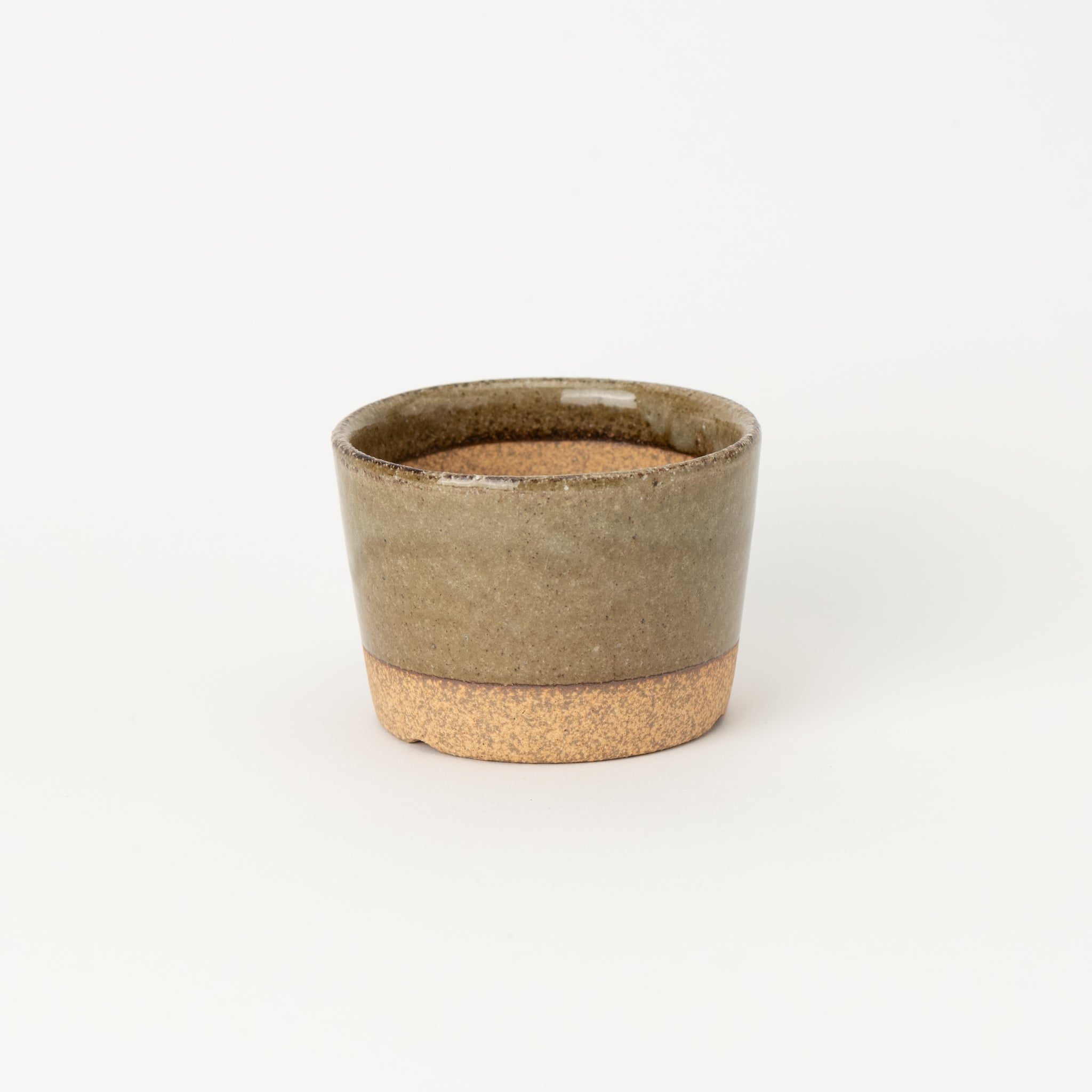 Naginowa Kutani Ware Glass Japanese Bonsai Pot 3.5 in.