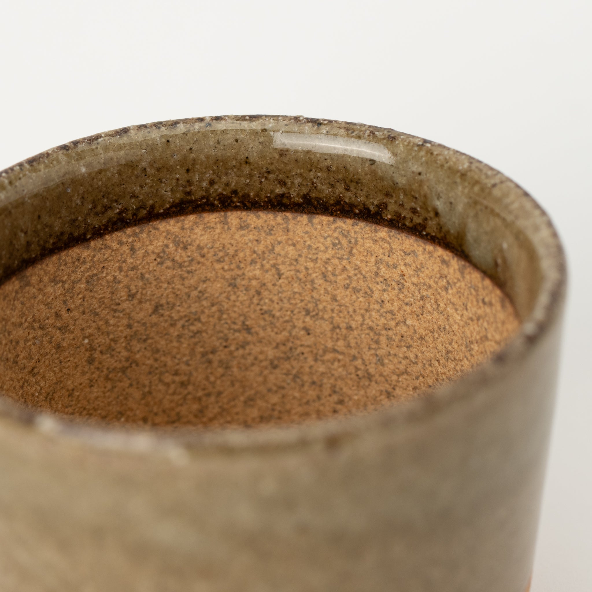 Naginowa Kutani Ware Glass Japanese Bonsai Pot 3.5 in.