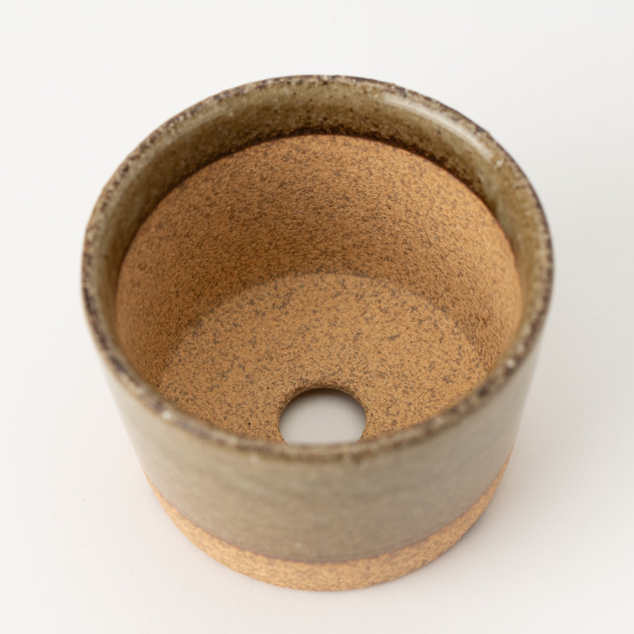 Naginowa Kutani Ware Glass Japanese Bonsai Pot 3.5 in.