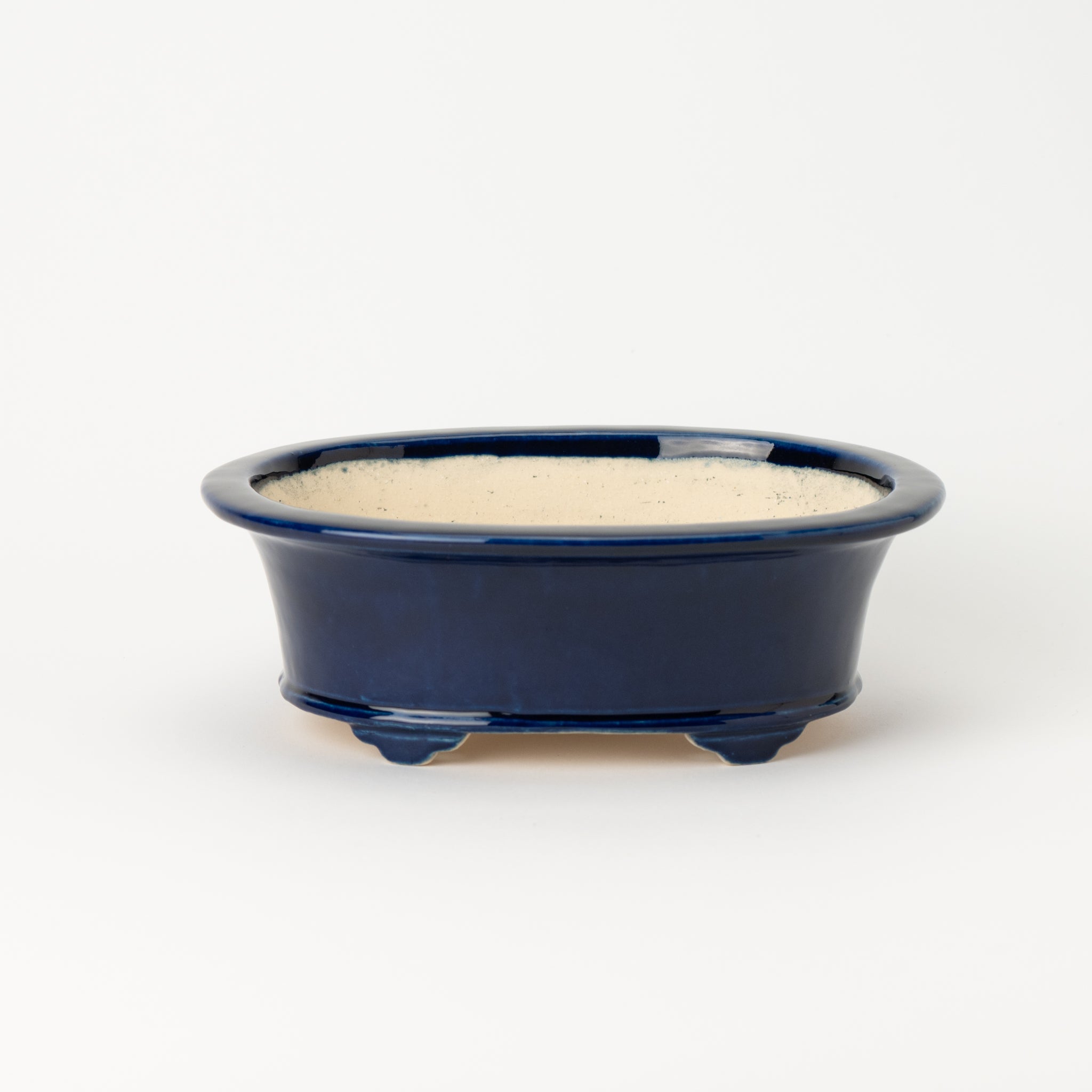 Kouyo Tokoname Ware Oval Blue Japanese Bonsai Pot