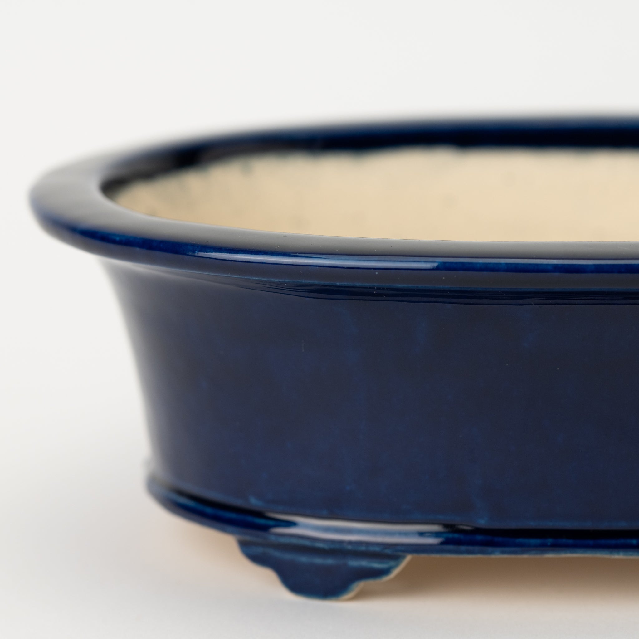 Kouyo Tokoname Ware Oval Blue Japanese Bonsai Pot