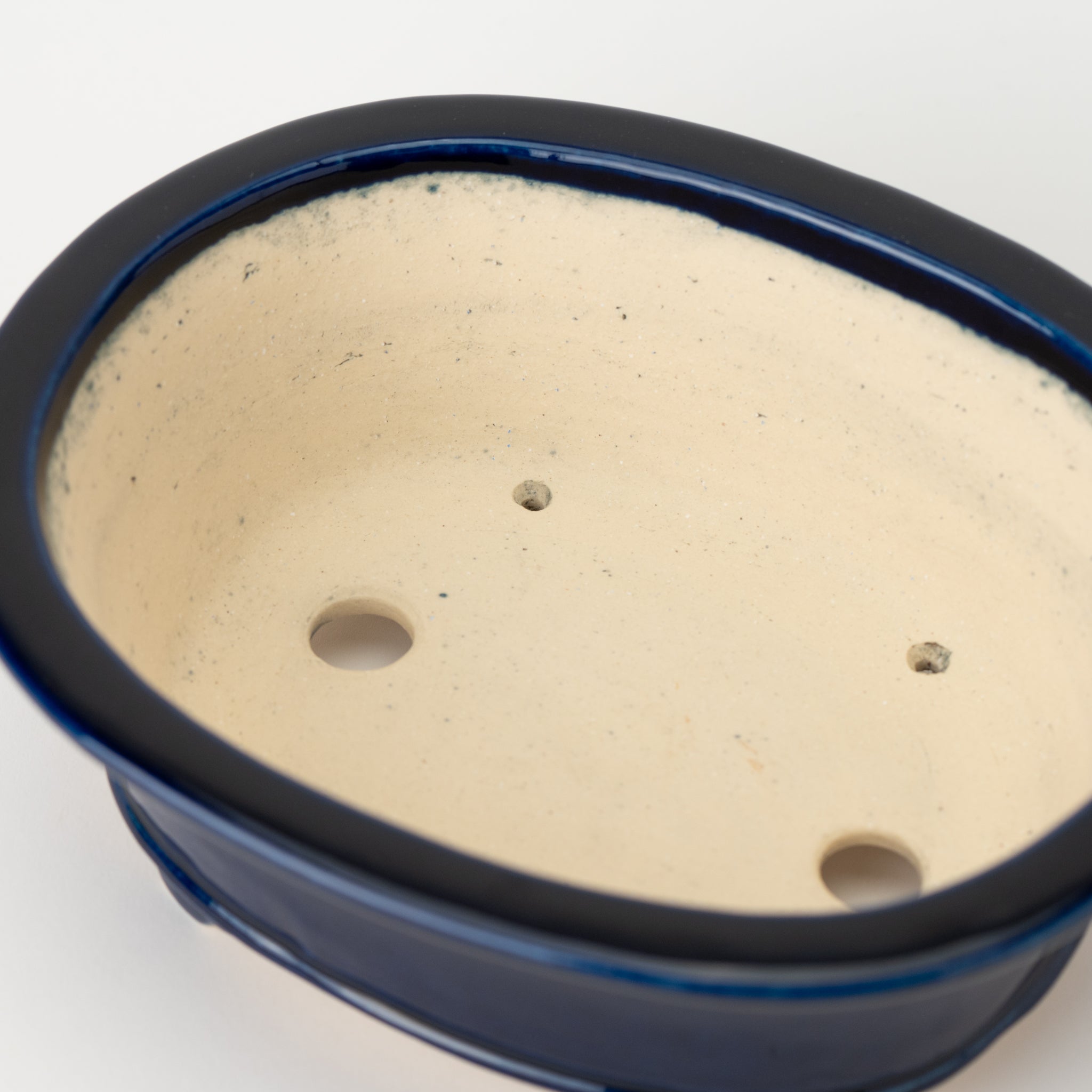 Kouyo Tokoname Ware Oval Blue Japanese Bonsai Pot