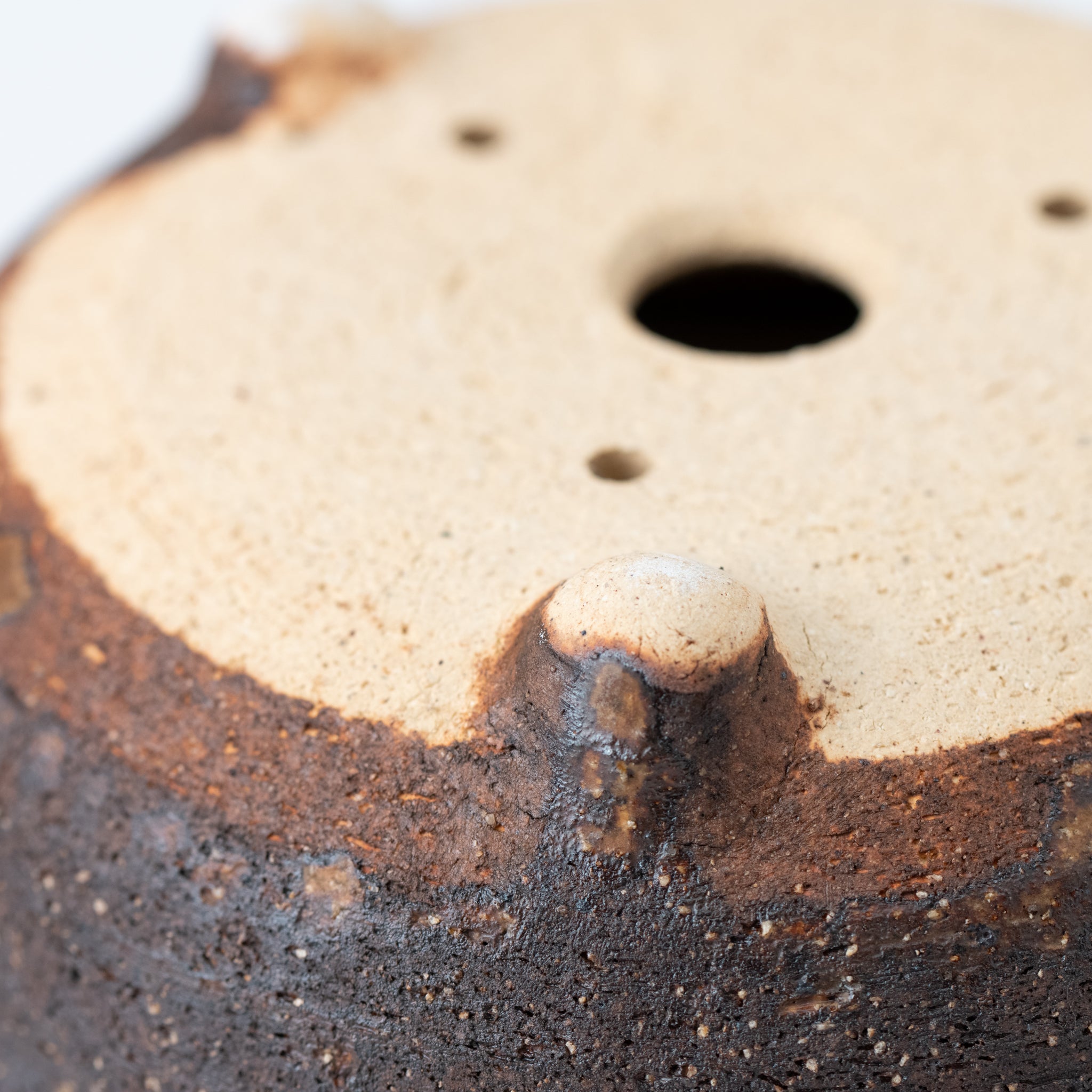 Naginowa Shigaraki Ware Komon Japanese Bonsai Pot Set of 3