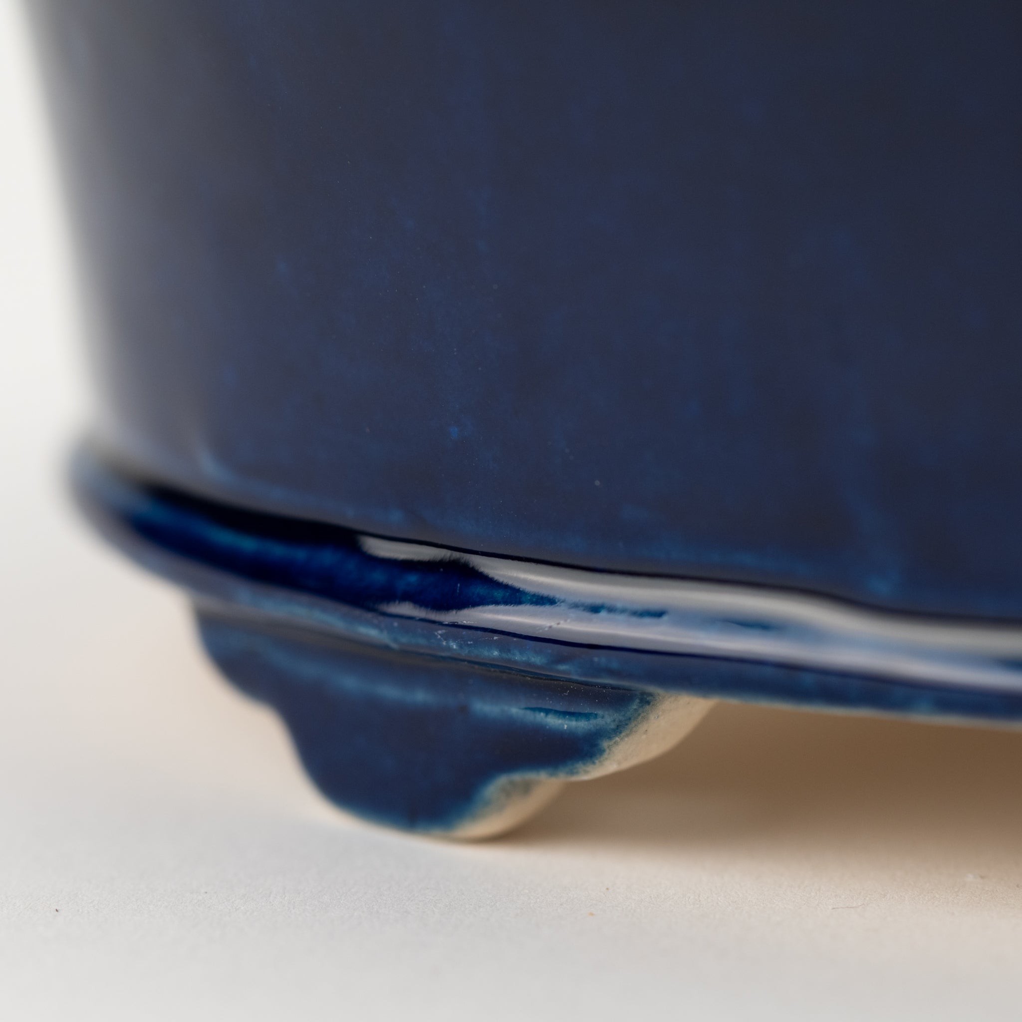 Kouyo Tokoname Ware Oval Blue Japanese Bonsai Pot