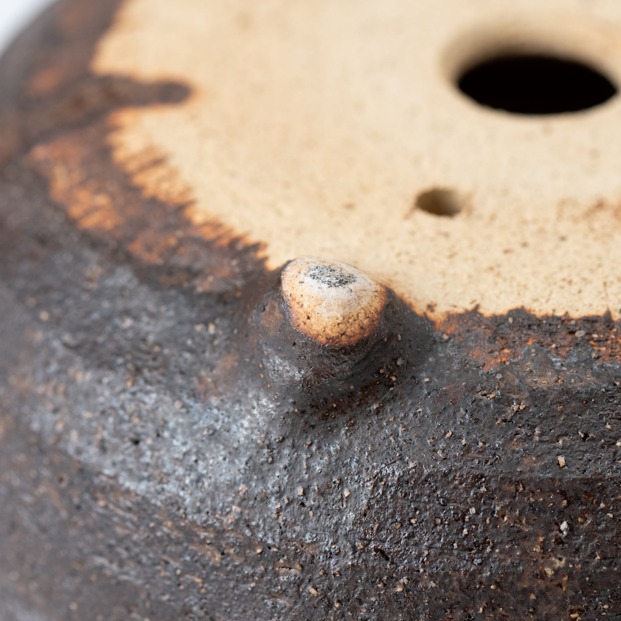 Naginowa Shigaraki Ware Komon Japanese Bonsai Pot Set of 3