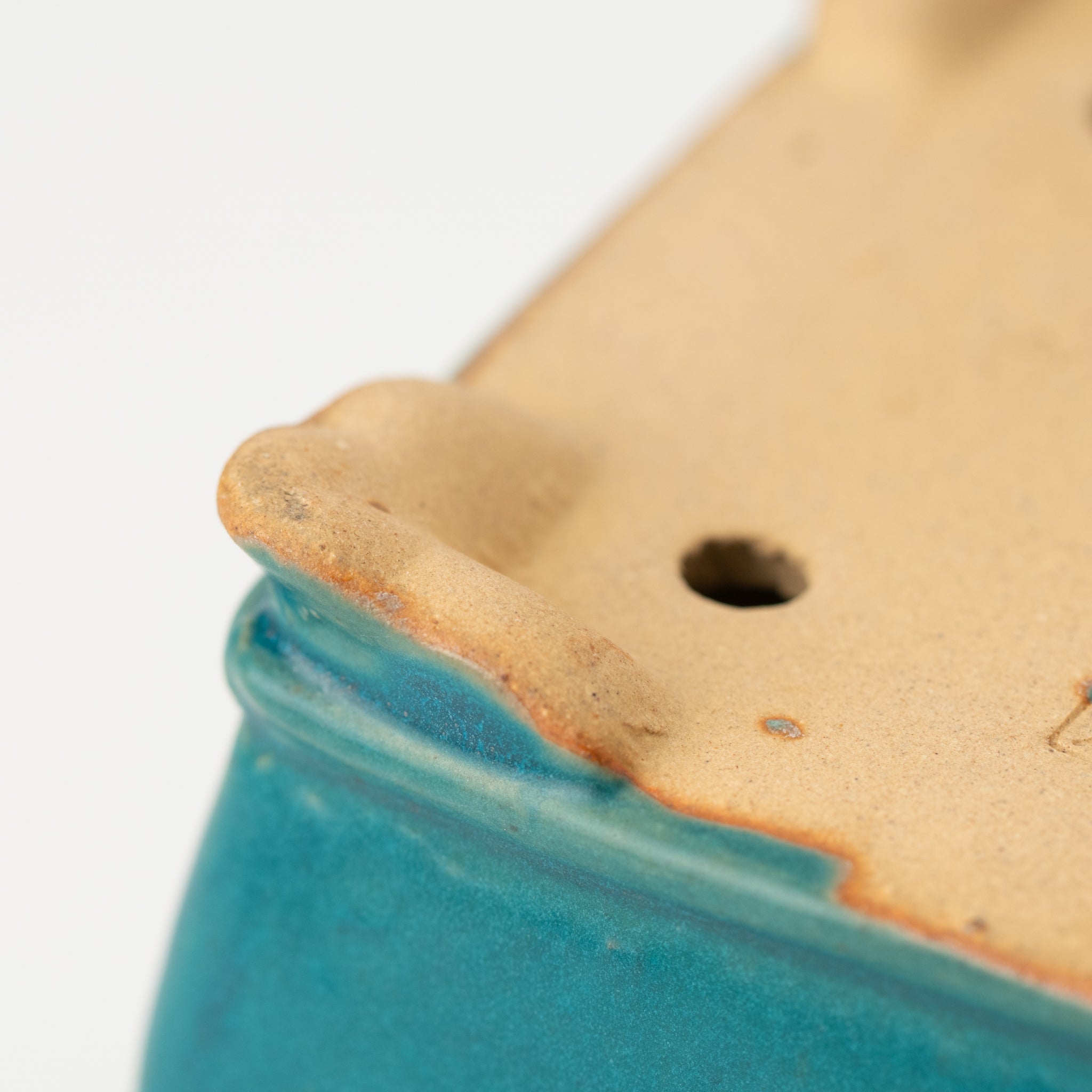 Shibakatsu Tokoname Ware Square Matte Blue Japanese Bonsai Pot