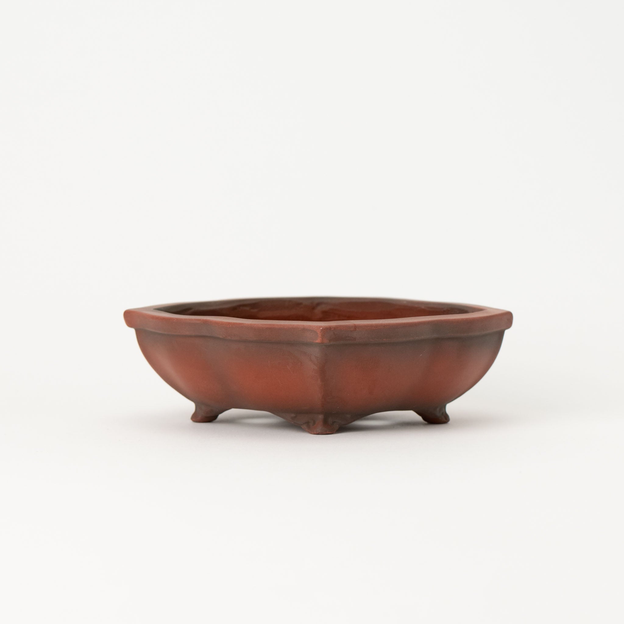 Bigei Tokoname Ware Oval Choenomeles Lagenaria Japanese Bonsai Pot