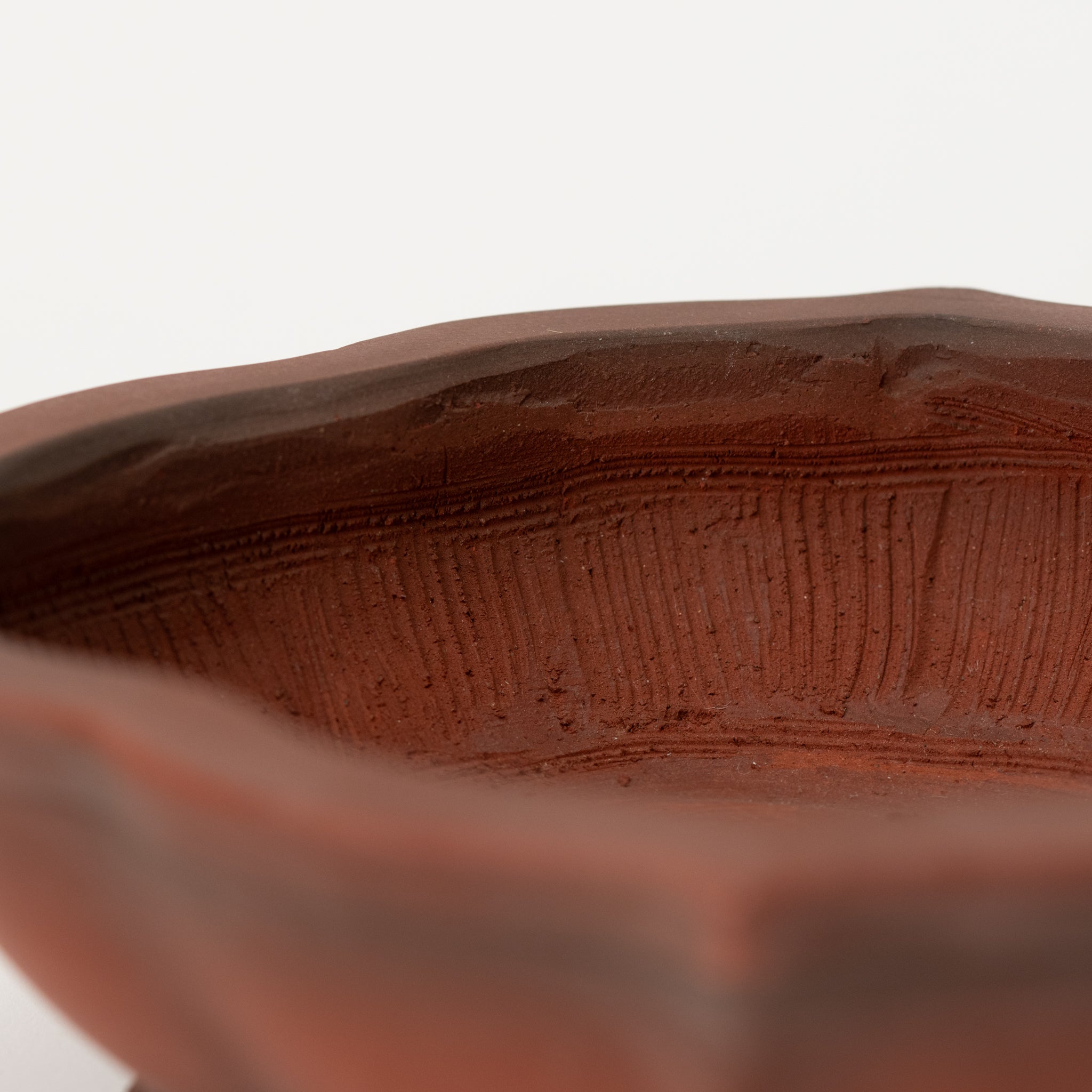 Bigei Tokoname Ware Oval Choenomeles Lagenaria Japanese Bonsai Pot