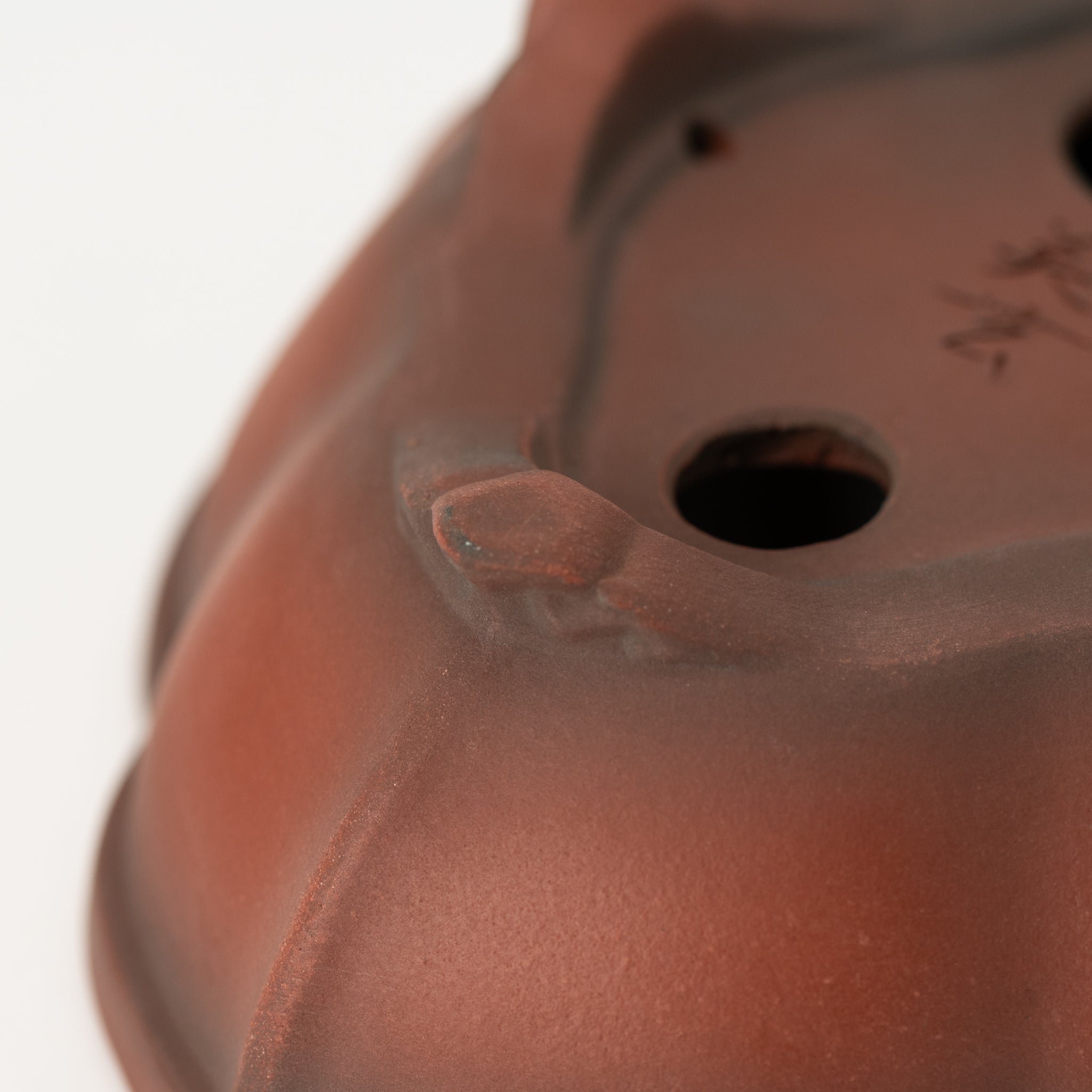 Bigei Tokoname Ware Oval Choenomeles Lagenaria Japanese Bonsai Pot