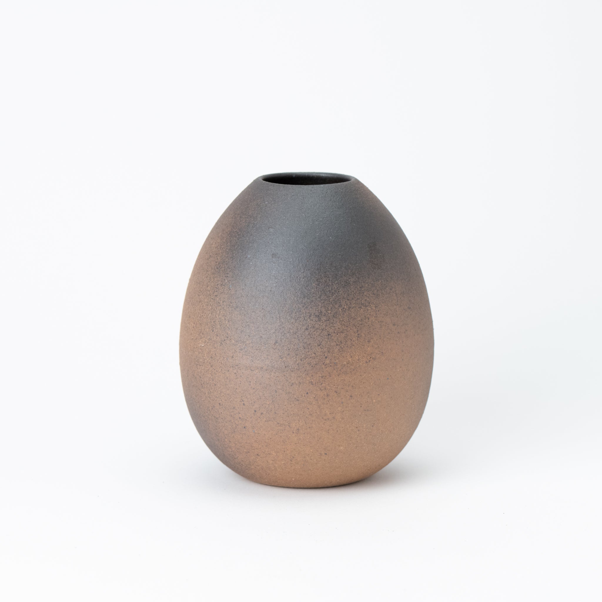 Naginowa Shigaraki Ware Natsume Kamon Flower Vase 5.1 in.