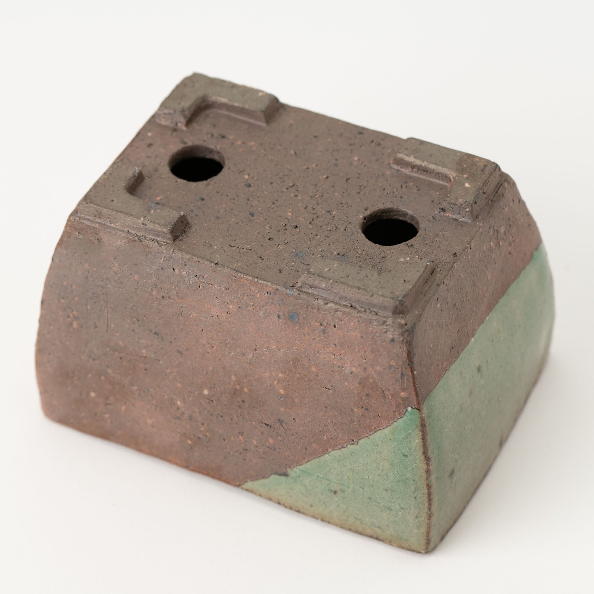 Mitsue Tokoname Ware Rectangle Medium Depth Japanese Bonsai Pot