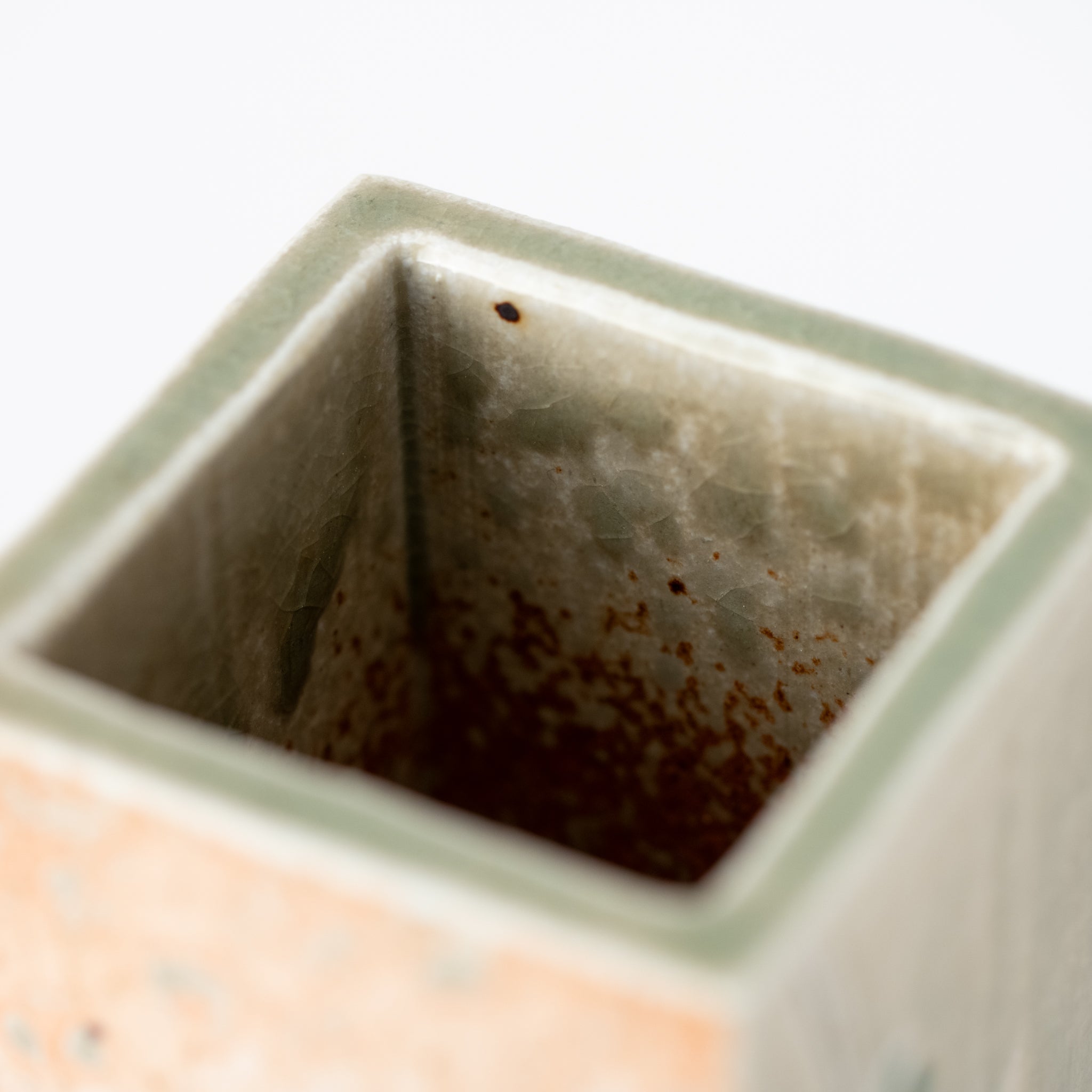 Naginowa Shigaraki Ware Morning Mist Flower Vase 2.6 in.