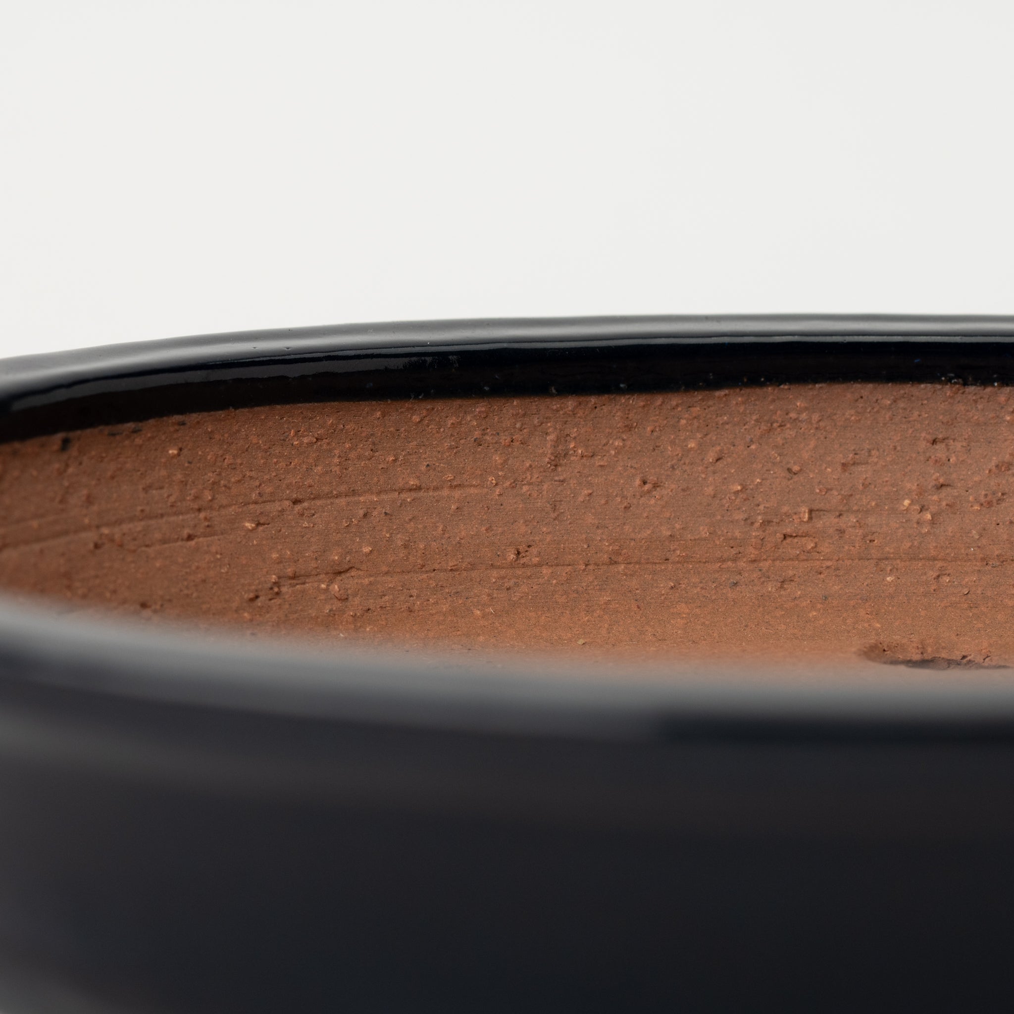Sambo Tokoname Ware Oval Medim Shallow Japanese Bonsai Pot 10.8 in.