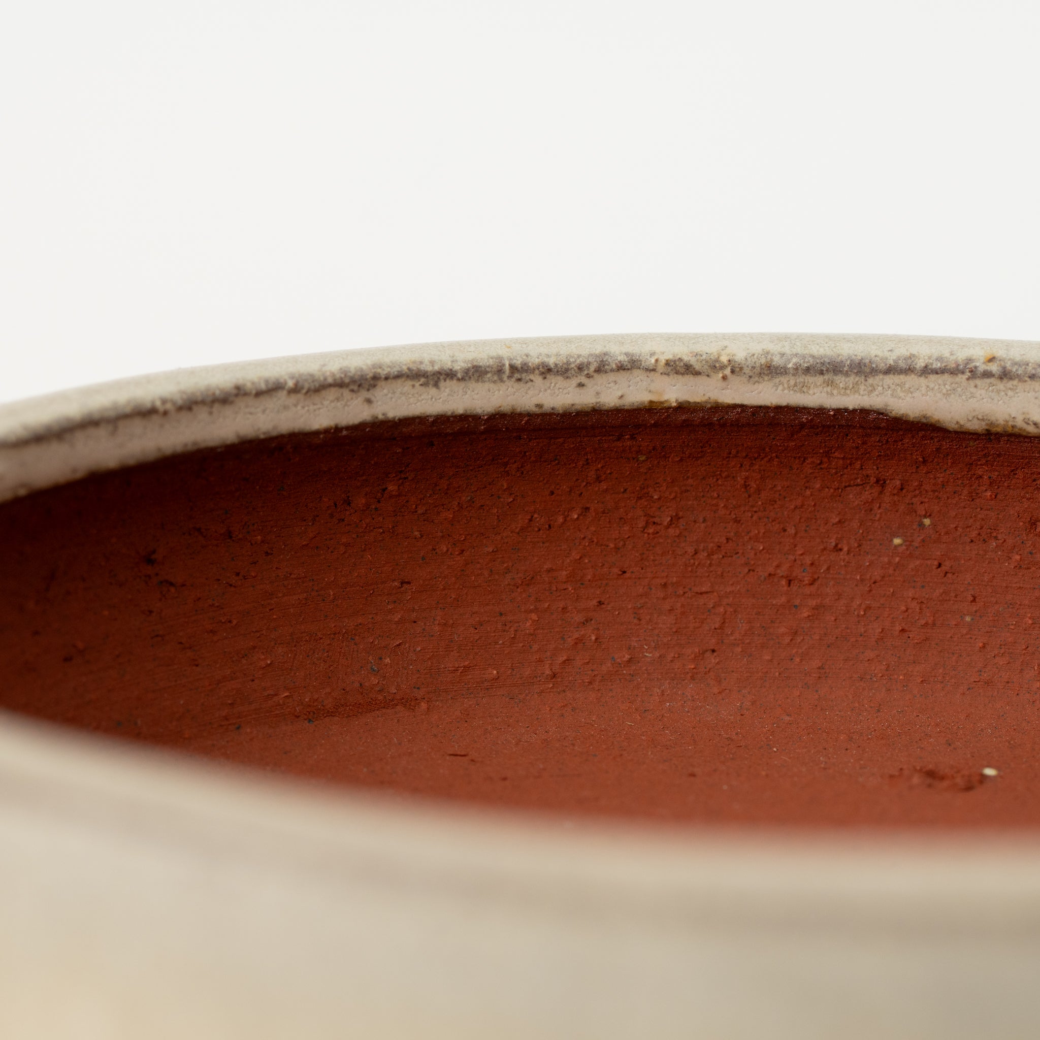 Eimei Tokoname Ware Oval White Japanese Bonsai Pot