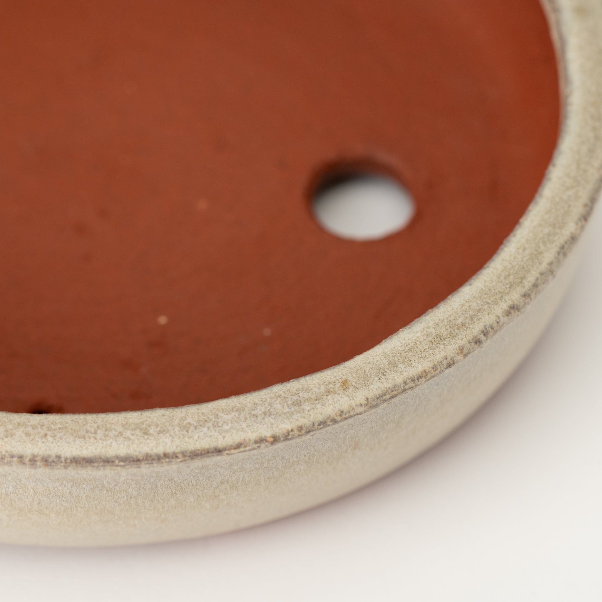 Eimei Tokoname Ware Oval White Japanese Bonsai Pot