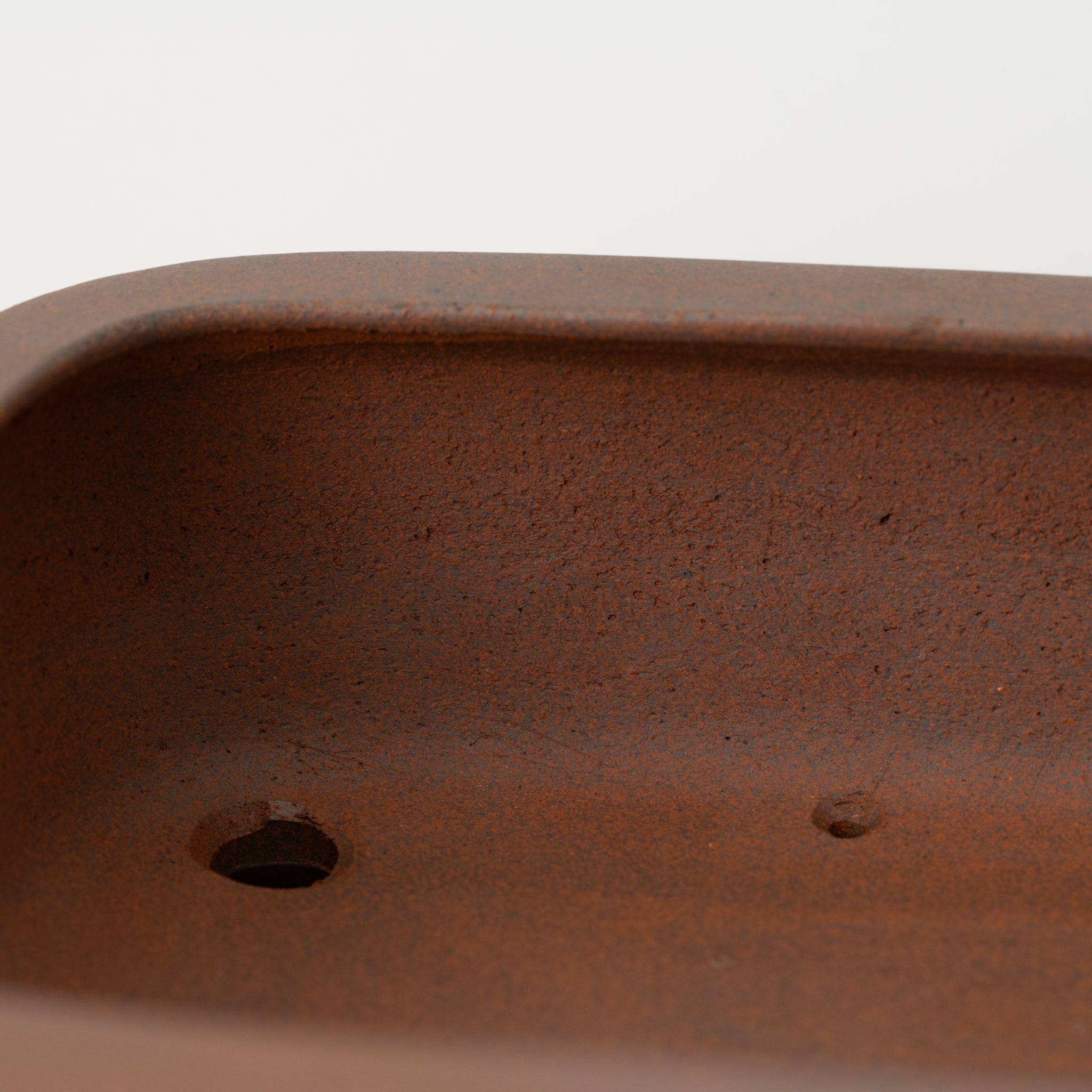 Reihou Tokoname Ware Nadir Mud Japanese Bonsai Pot 10.1in.