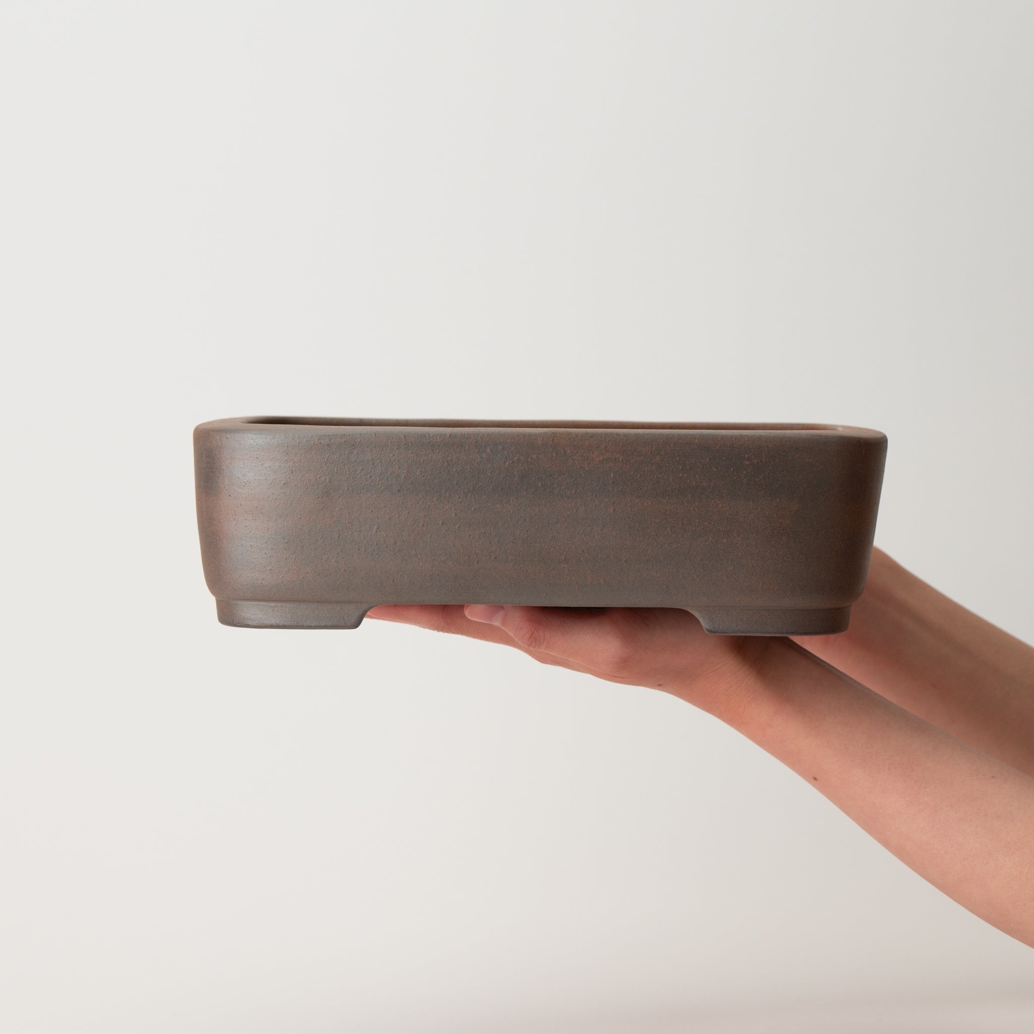 Reihou Tokoname Ware Nadir Mud Japanese Bonsai Pot 10.1in.