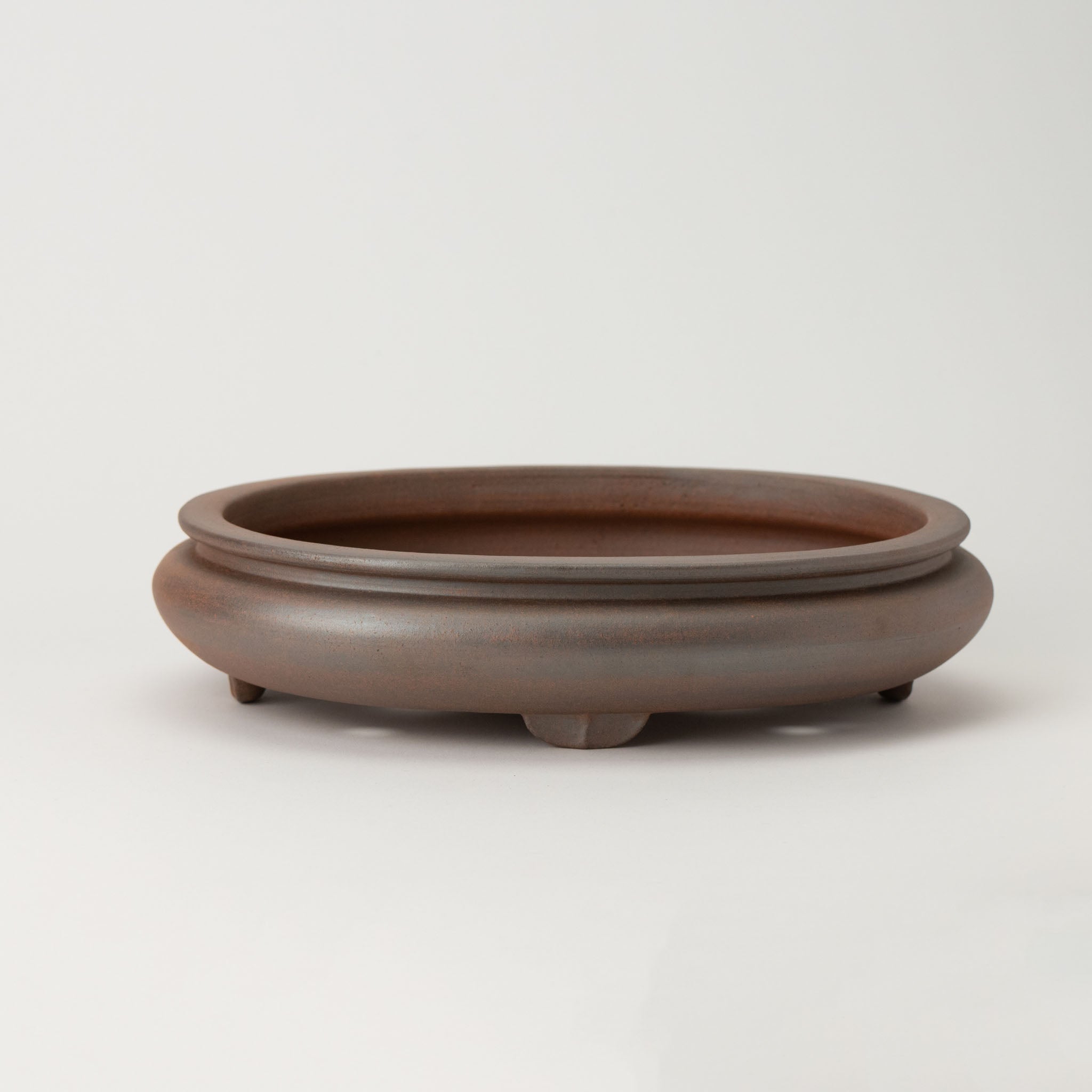 Reihou Tokoname Ware Oval Mud Japanese Bonsai Pot 11in.