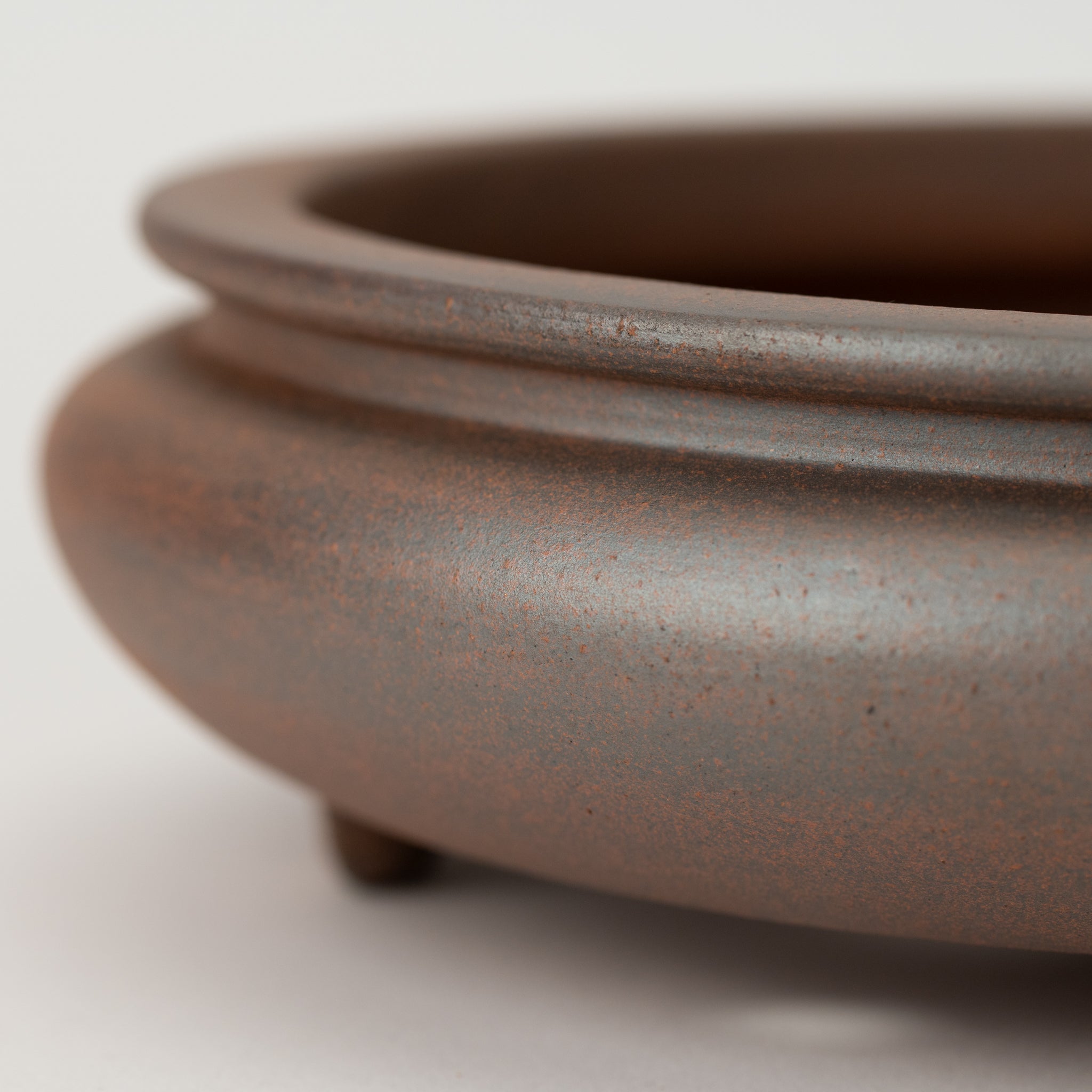 Reihou Tokoname Ware Oval Mud Japanese Bonsai Pot 11in.