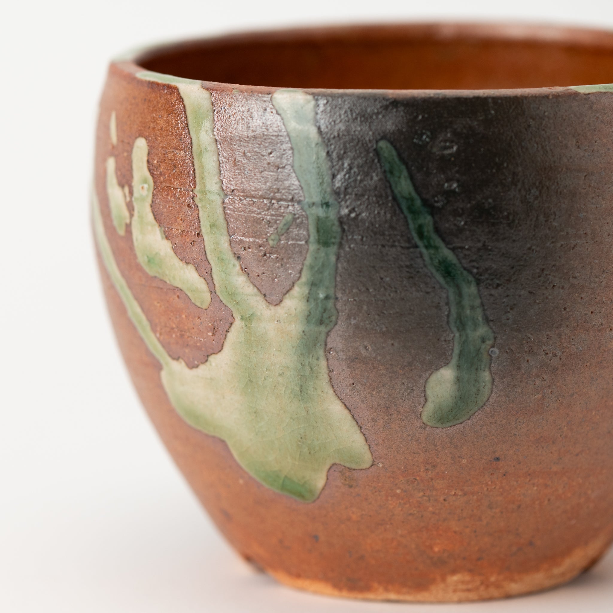 Naginowa Shigaraki Ware Glass Japanese Bonsai Pot