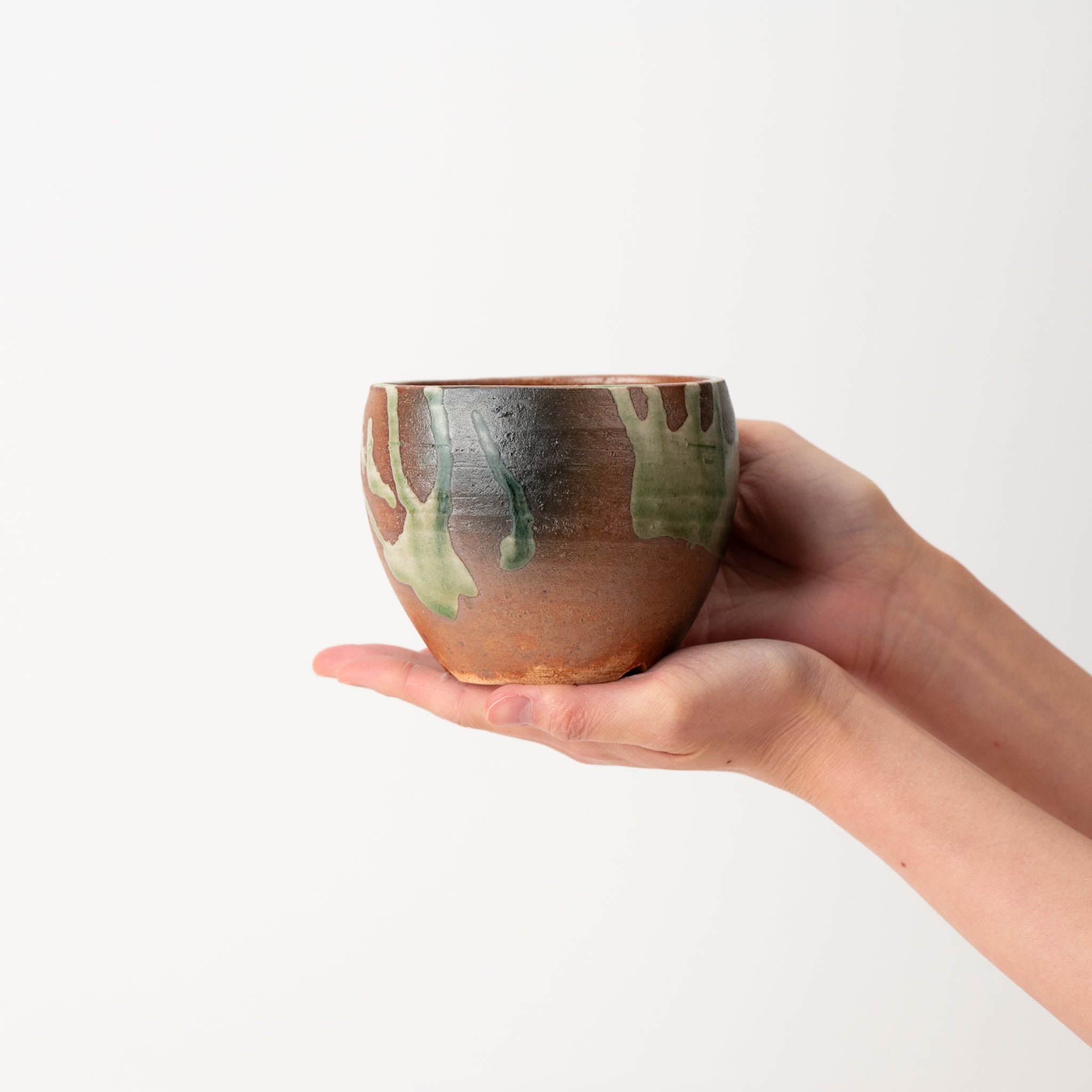 Naginowa Shigaraki Ware Glass Japanese Bonsai Pot